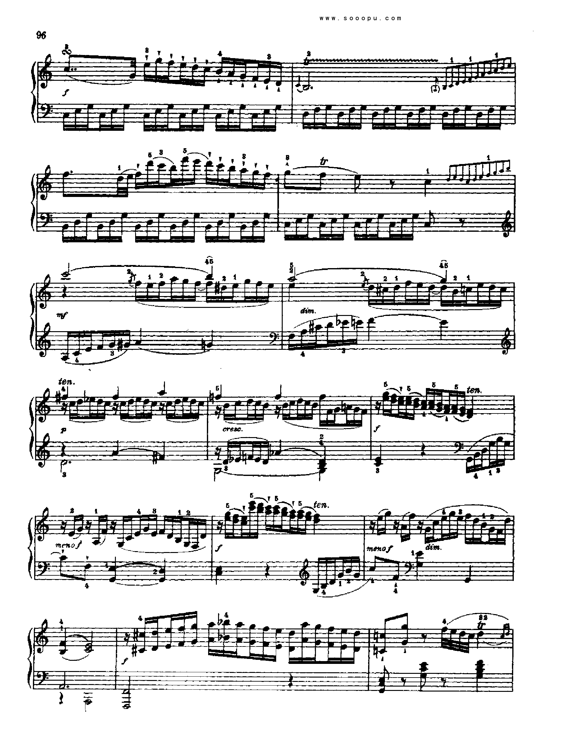 奏鸣曲十(献给奥恩布鲁格的姐妹们)1780年出版 键盘类 钢琴钢琴曲谱（图7）