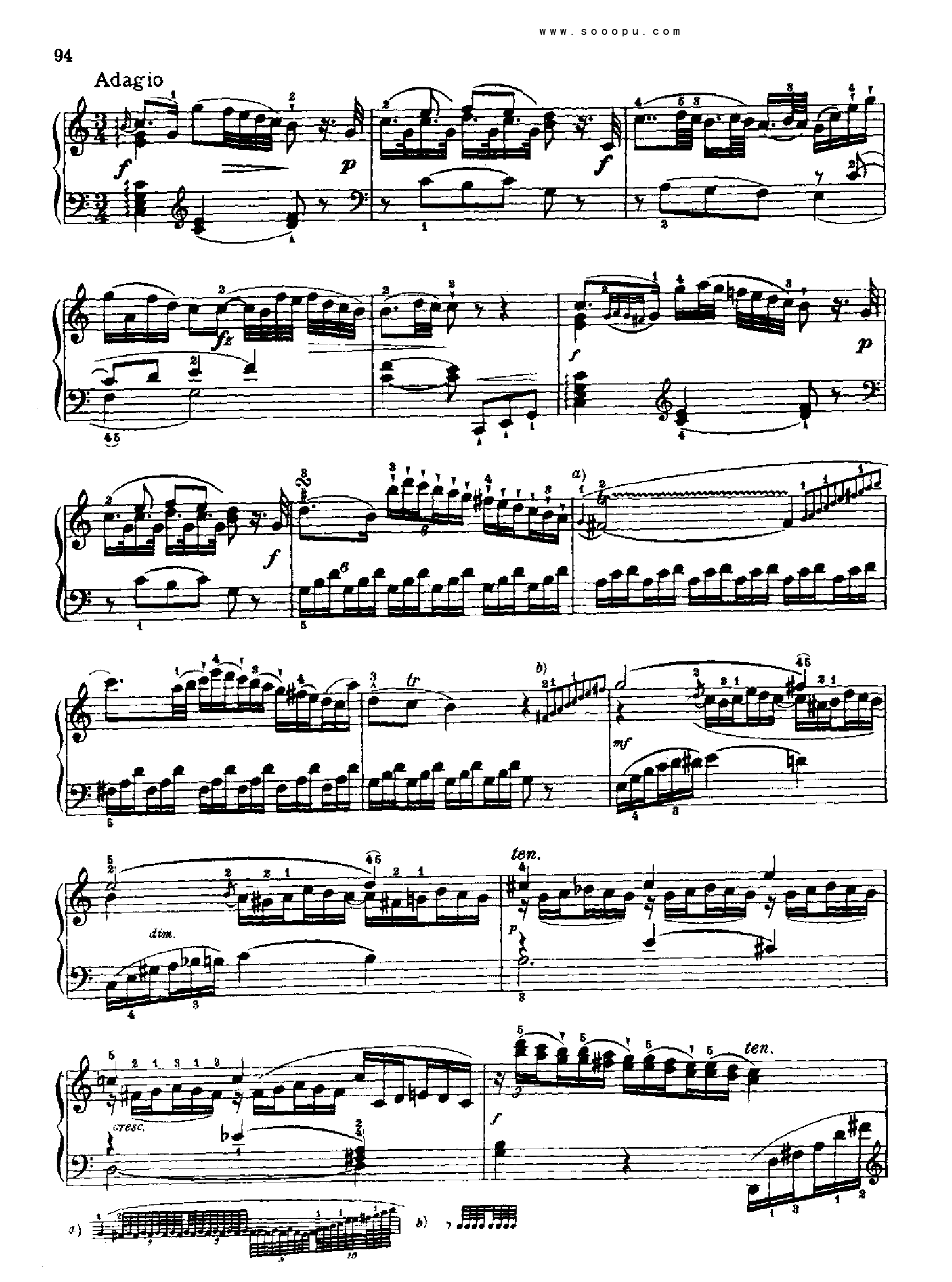 奏鸣曲十(献给奥恩布鲁格的姐妹们)1780年出版 键盘类 钢琴钢琴曲谱（图5）