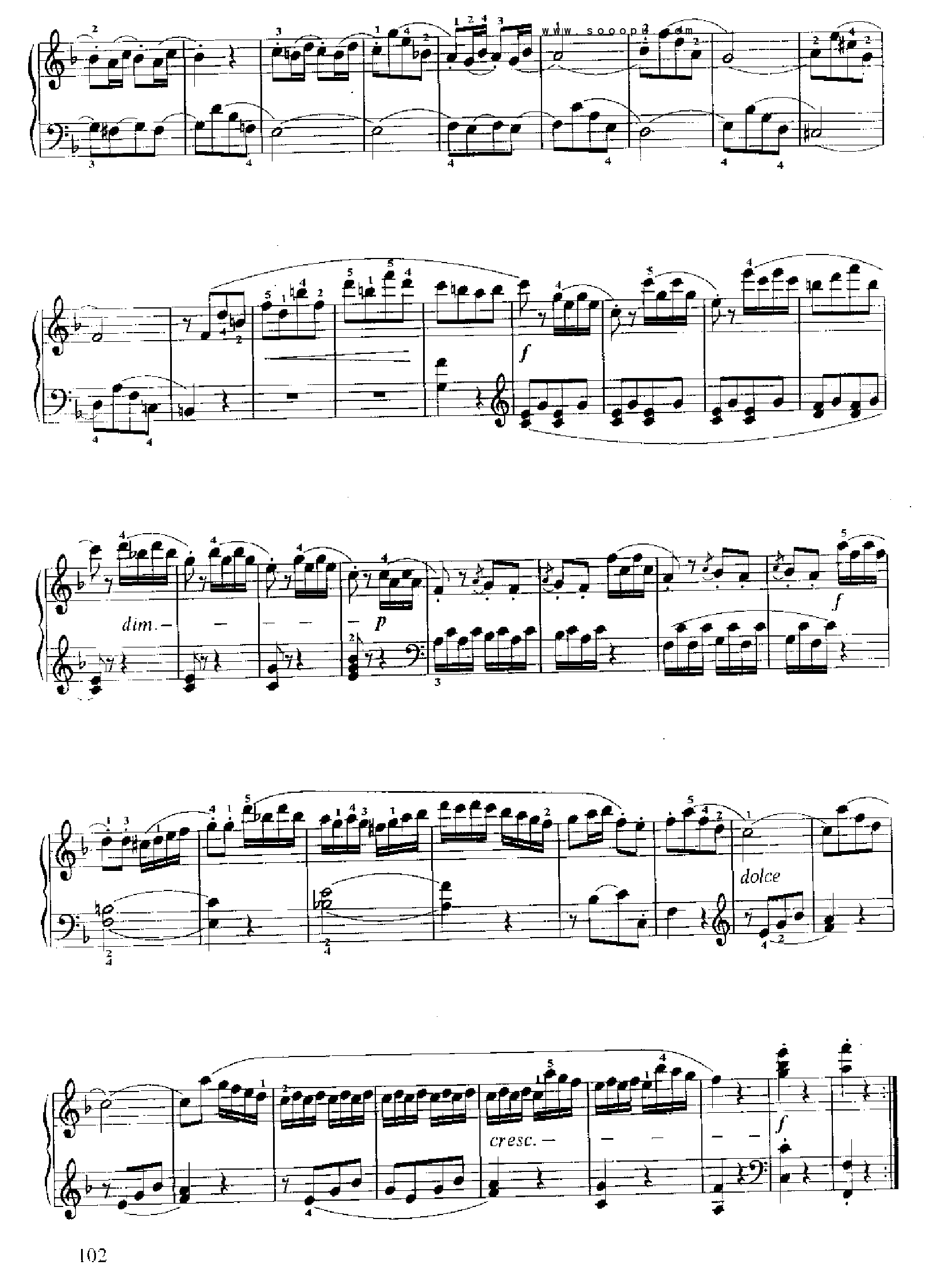 小奏鸣曲(15.) 键盘类 钢琴钢琴曲谱（图5）