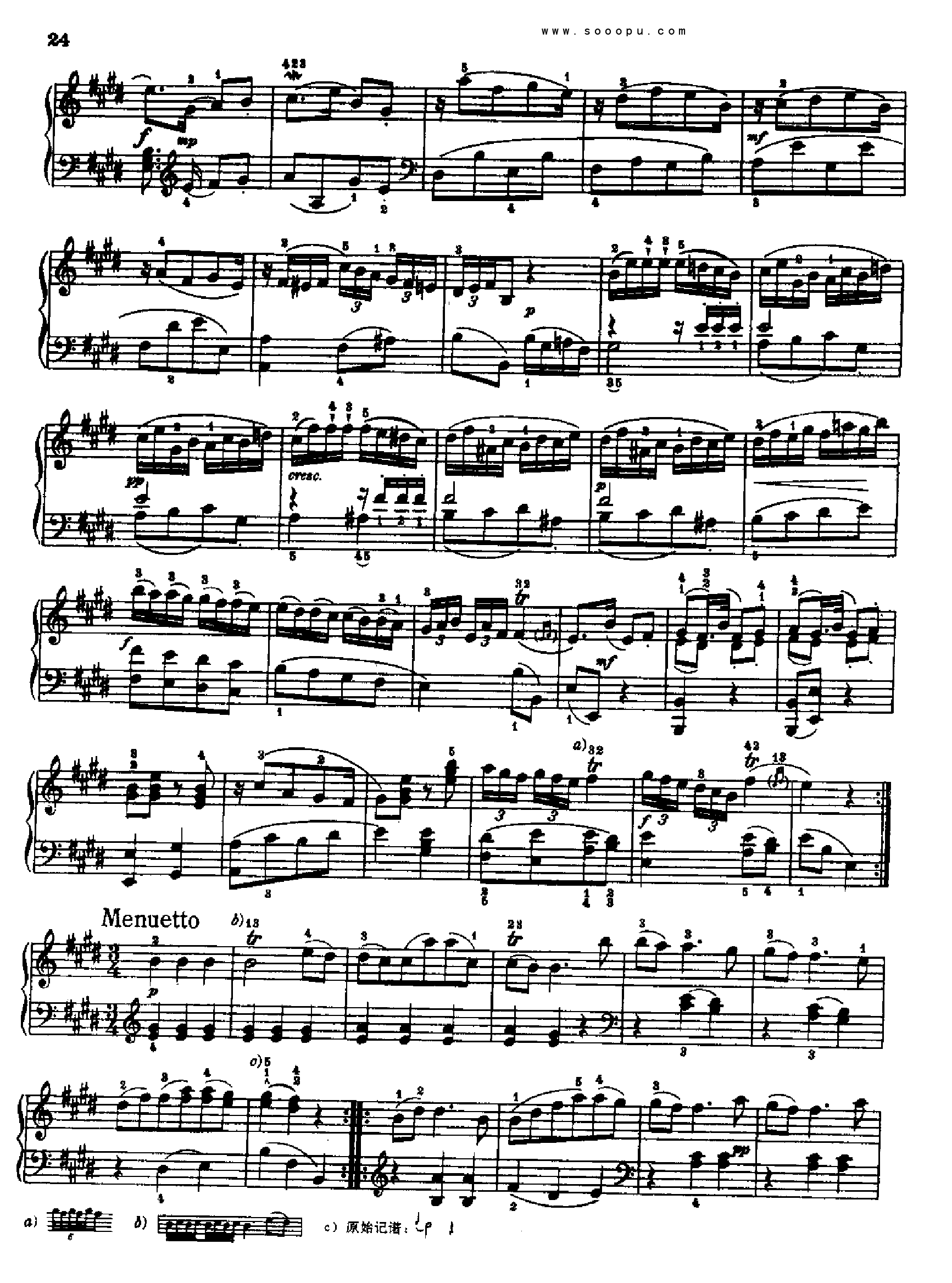 奏鸣曲三1767年出版 键盘类 钢琴钢琴曲谱（图3）