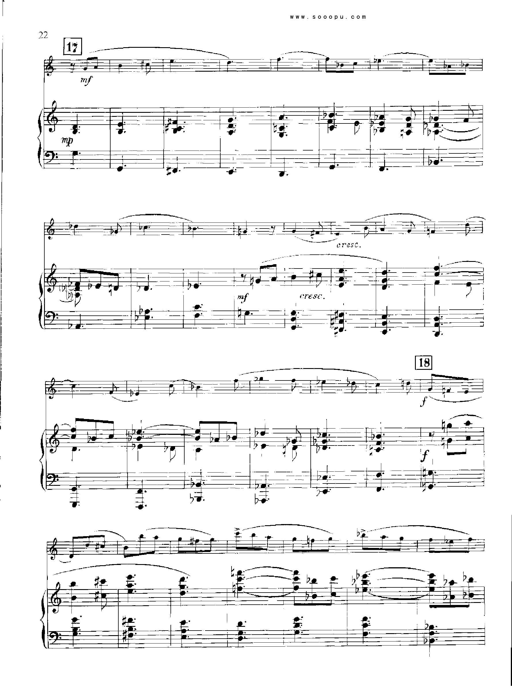 欣德米特双簧管与钢琴奏鸣曲 管乐类 双簧管钢琴曲谱（图22）