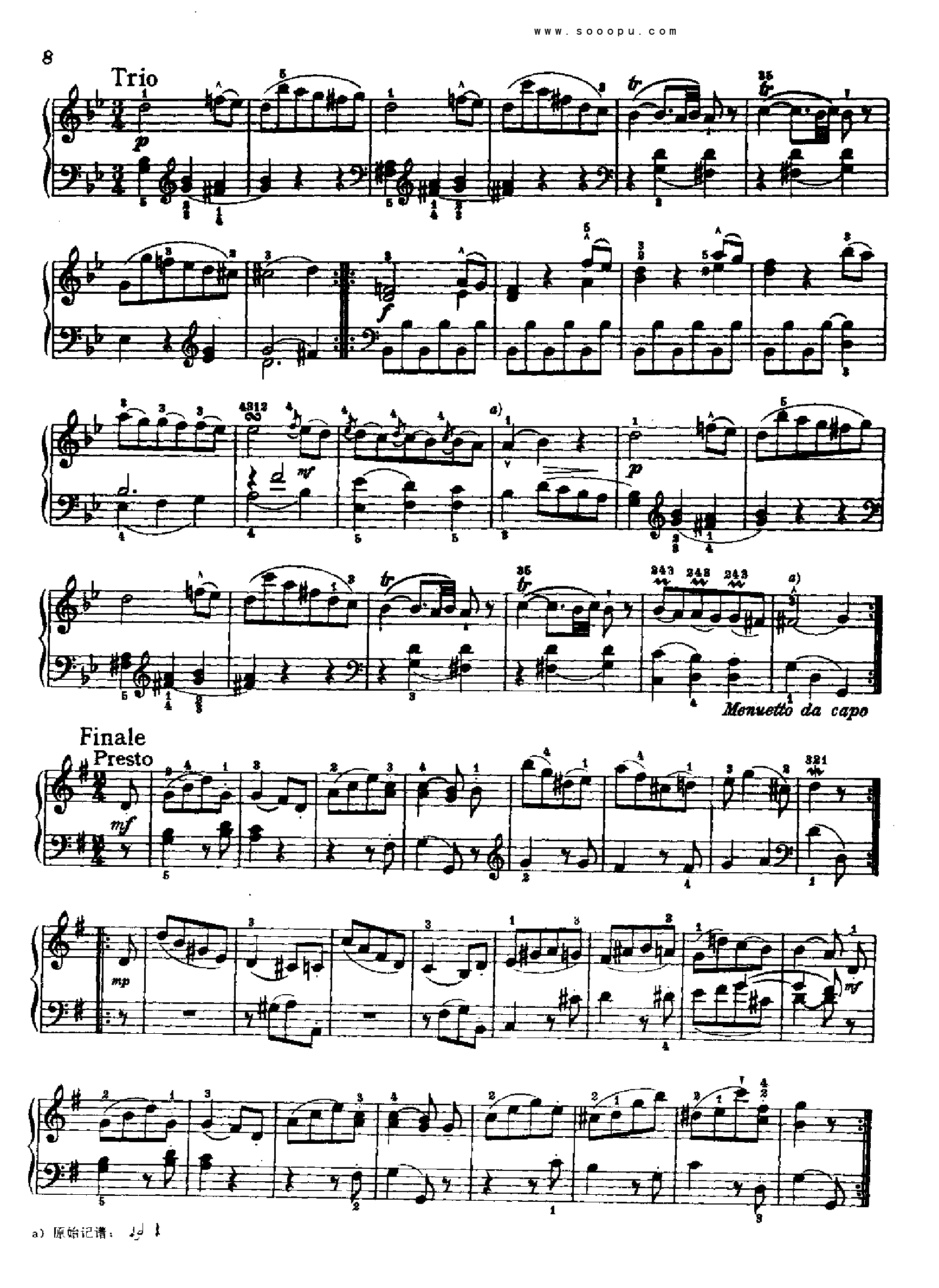 奏鸣曲一1776年出版 键盘类 钢琴钢琴曲谱（图6）