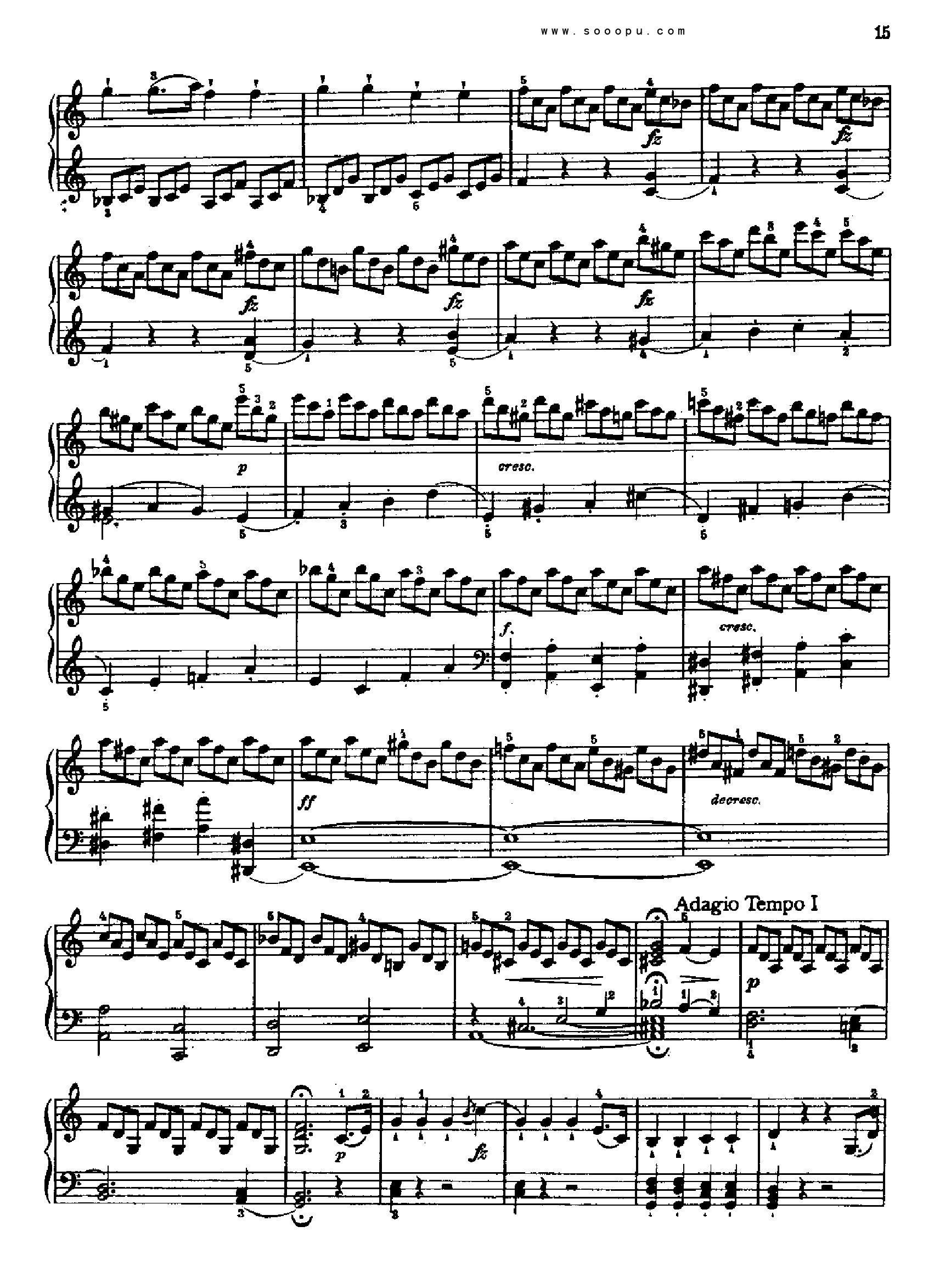 奏鸣曲二(献给奥恩布鲁格的姐妹们) 键盘类 钢琴钢琴曲谱（图4）