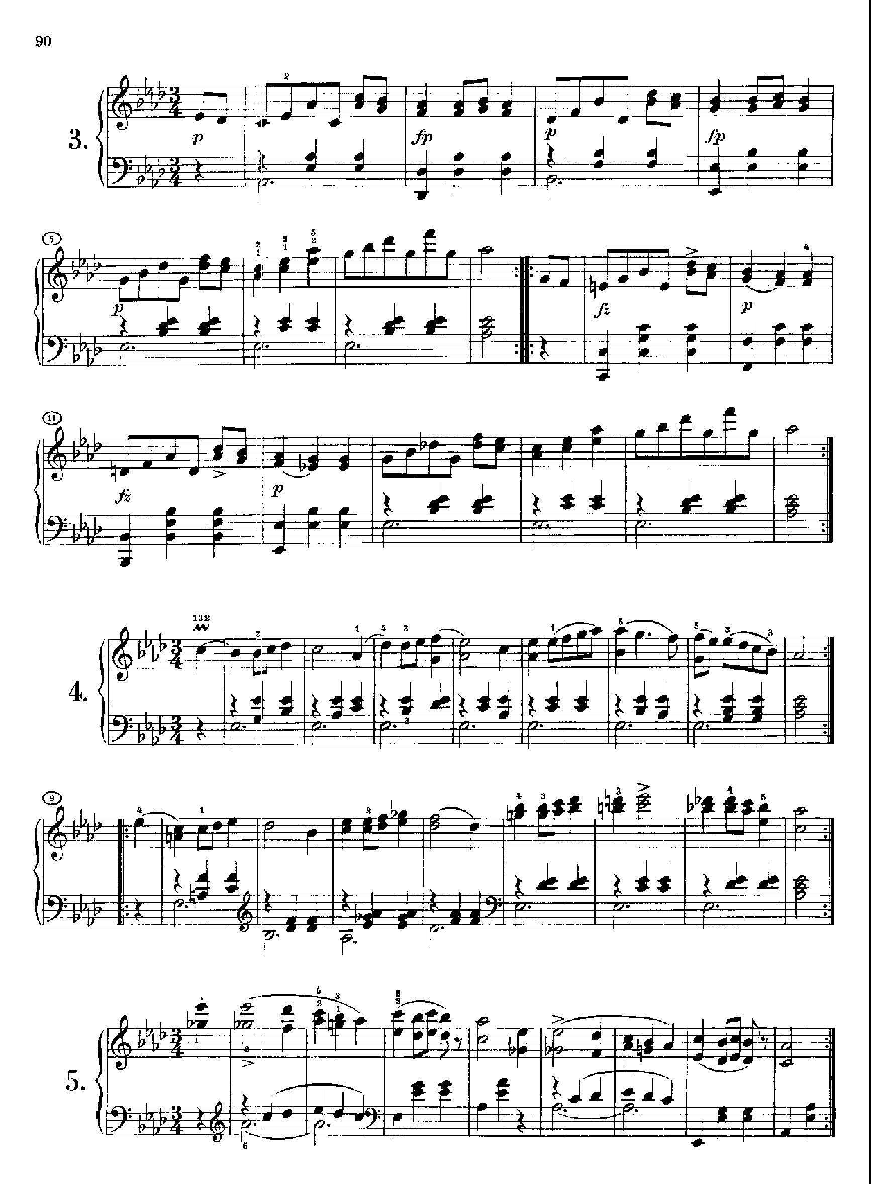 36首原创舞曲又名第一圆舞曲 Opus9.D365 键盘类 钢琴钢琴曲谱（图2）