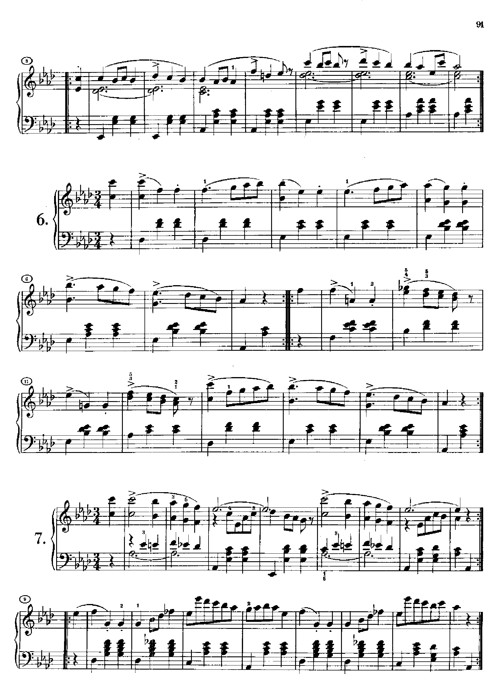 36首原创舞曲又名第一圆舞曲 Opus9.D365 键盘类 钢琴钢琴曲谱（图3）