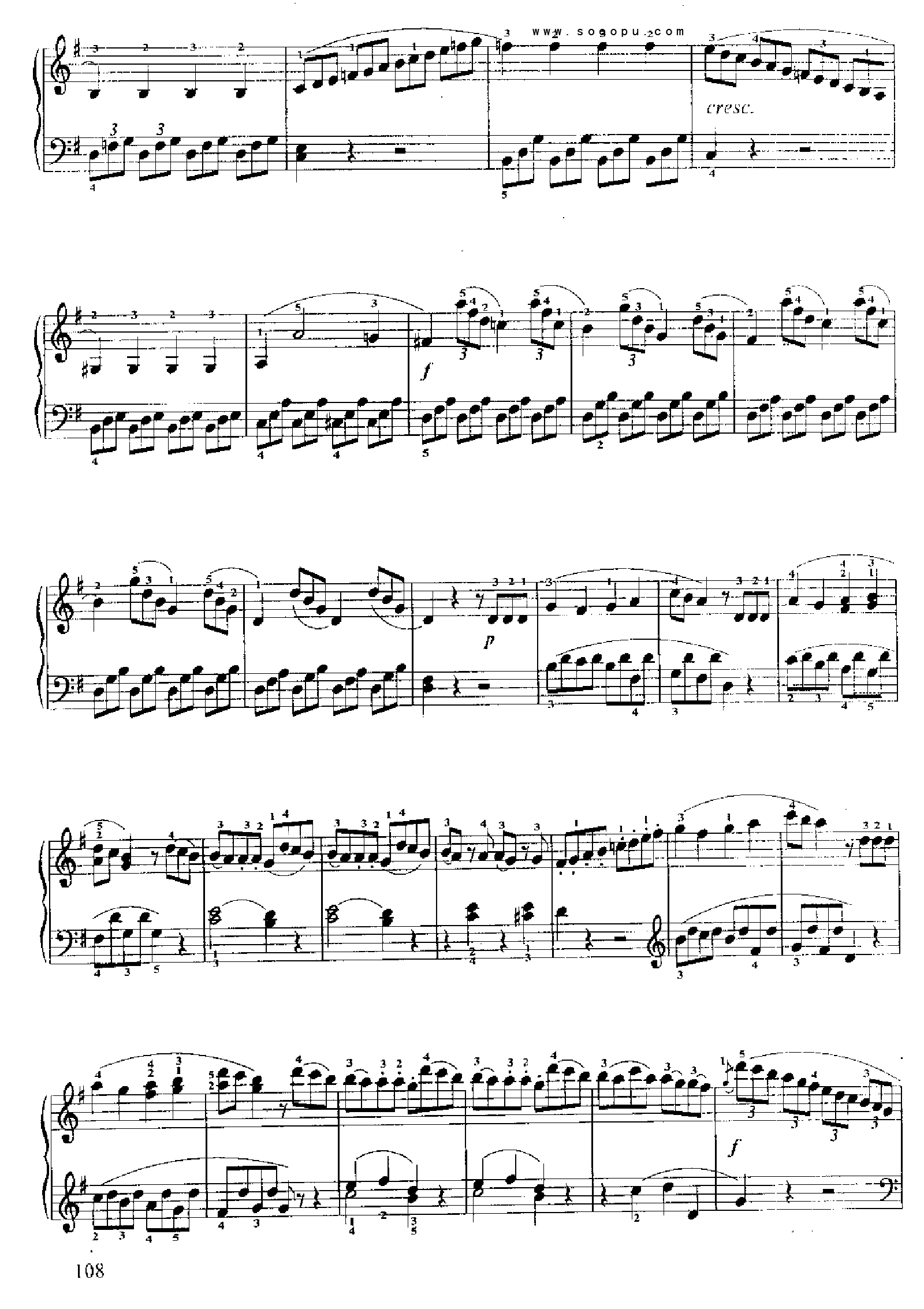 小奏鸣曲(Op.49 No.2) 键盘类 钢琴钢琴曲谱（图4）
