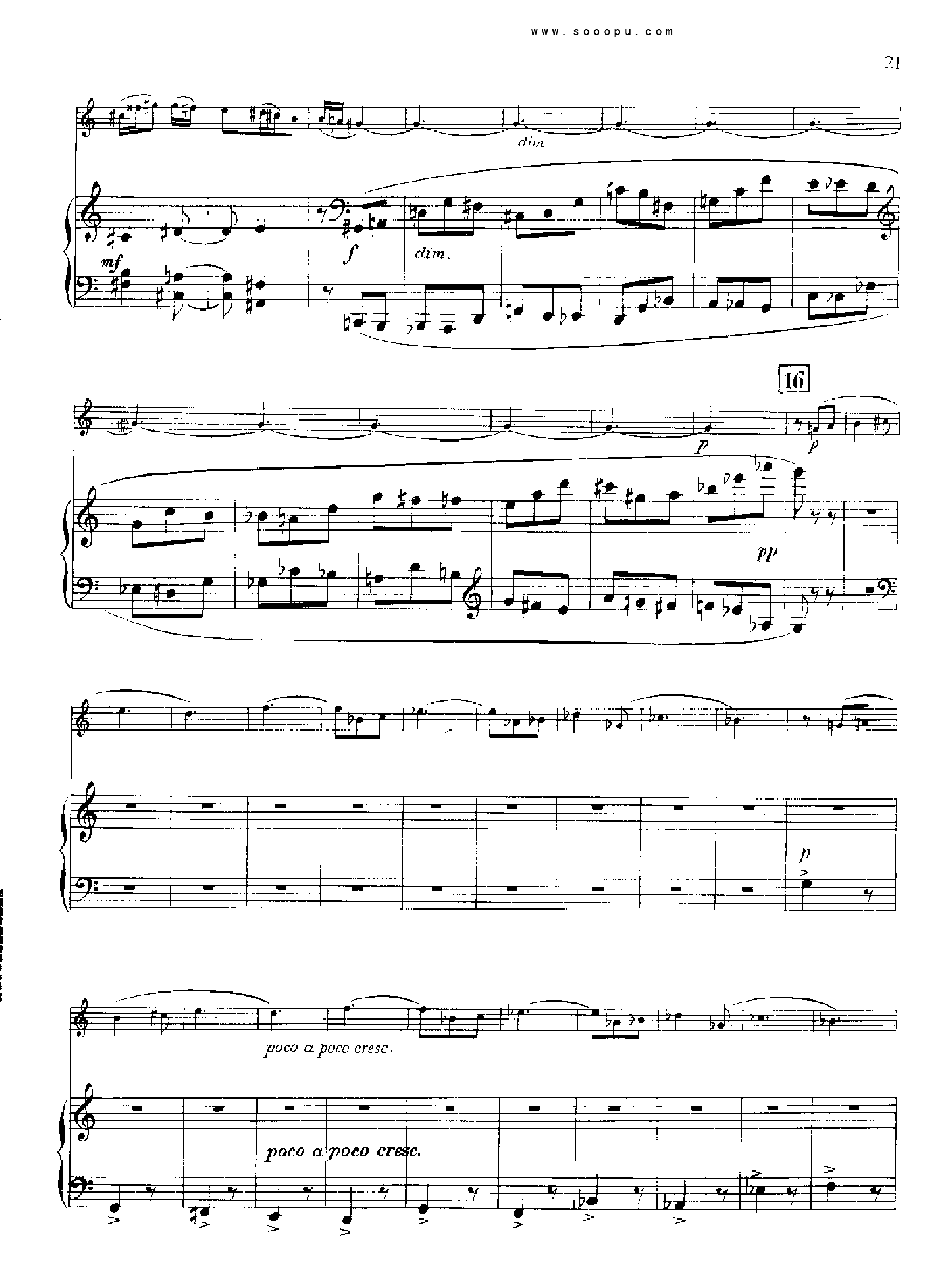 欣德米特双簧管与钢琴奏鸣曲 管乐类 双簧管钢琴曲谱（图21）