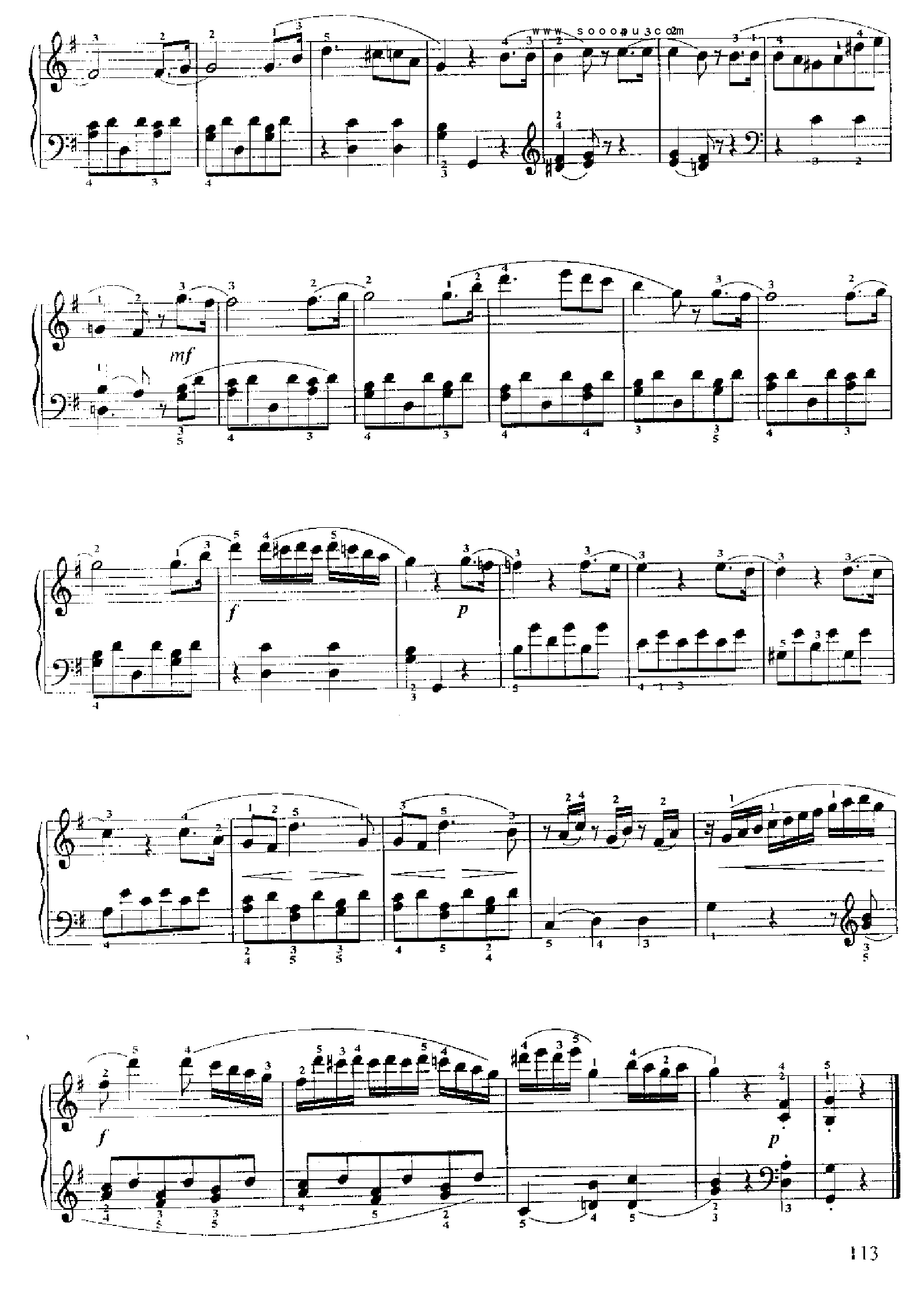 小奏鸣曲(Op.49 No.2) 键盘类 钢琴钢琴曲谱（图9）