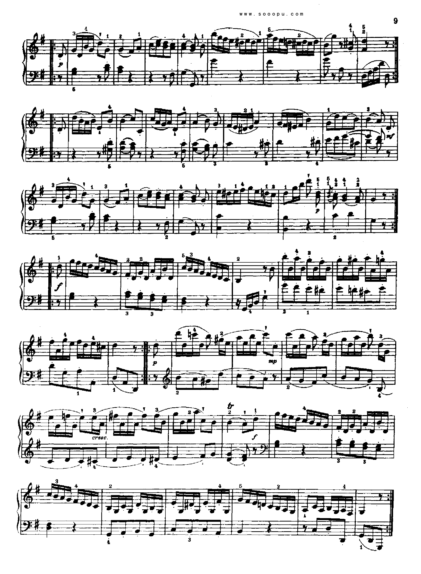奏鸣曲一1776年出版 键盘类 钢琴钢琴曲谱（图7）