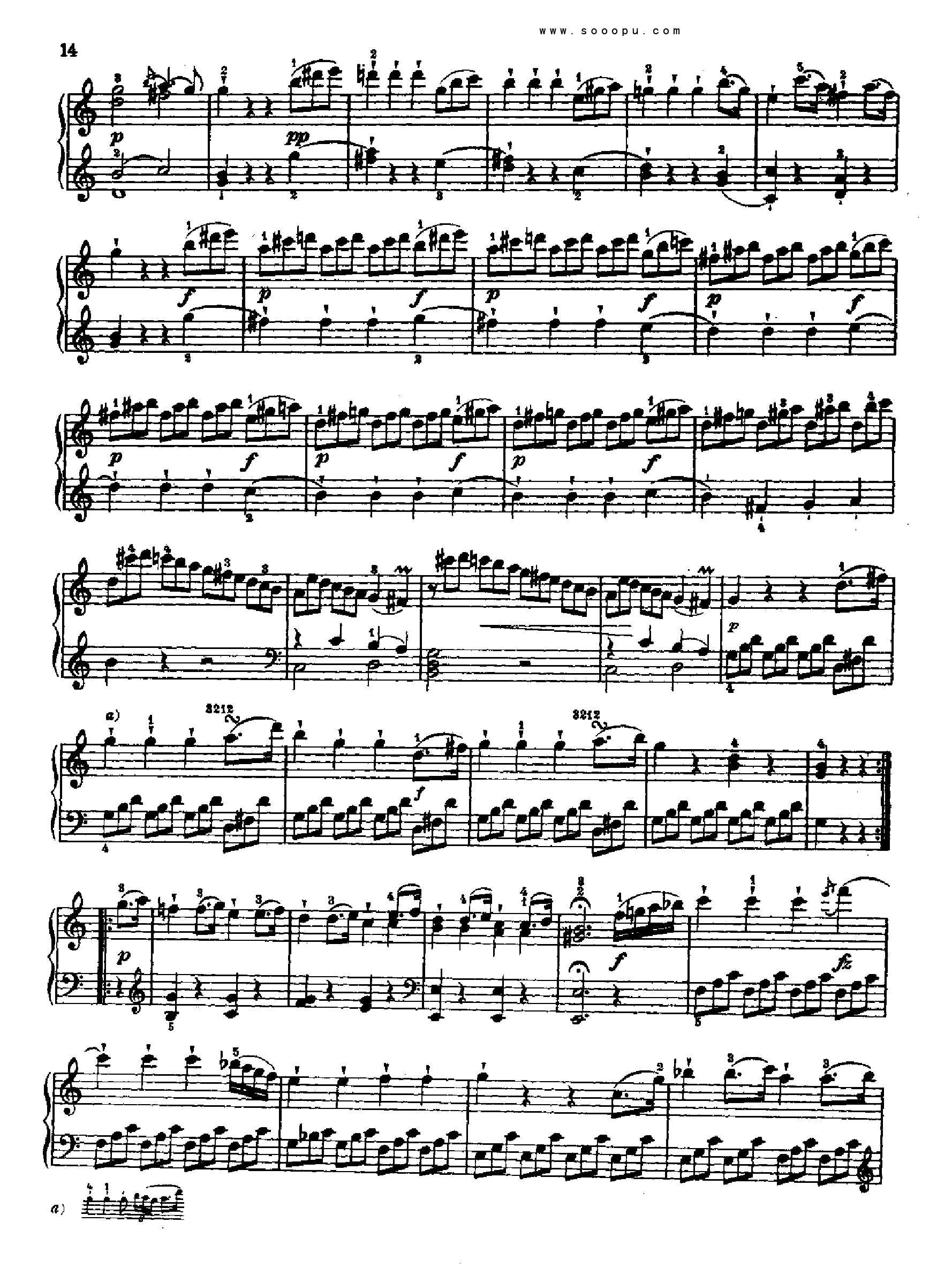 奏鸣曲二(献给奥恩布鲁格的姐妹们) 键盘类 钢琴钢琴曲谱（图3）