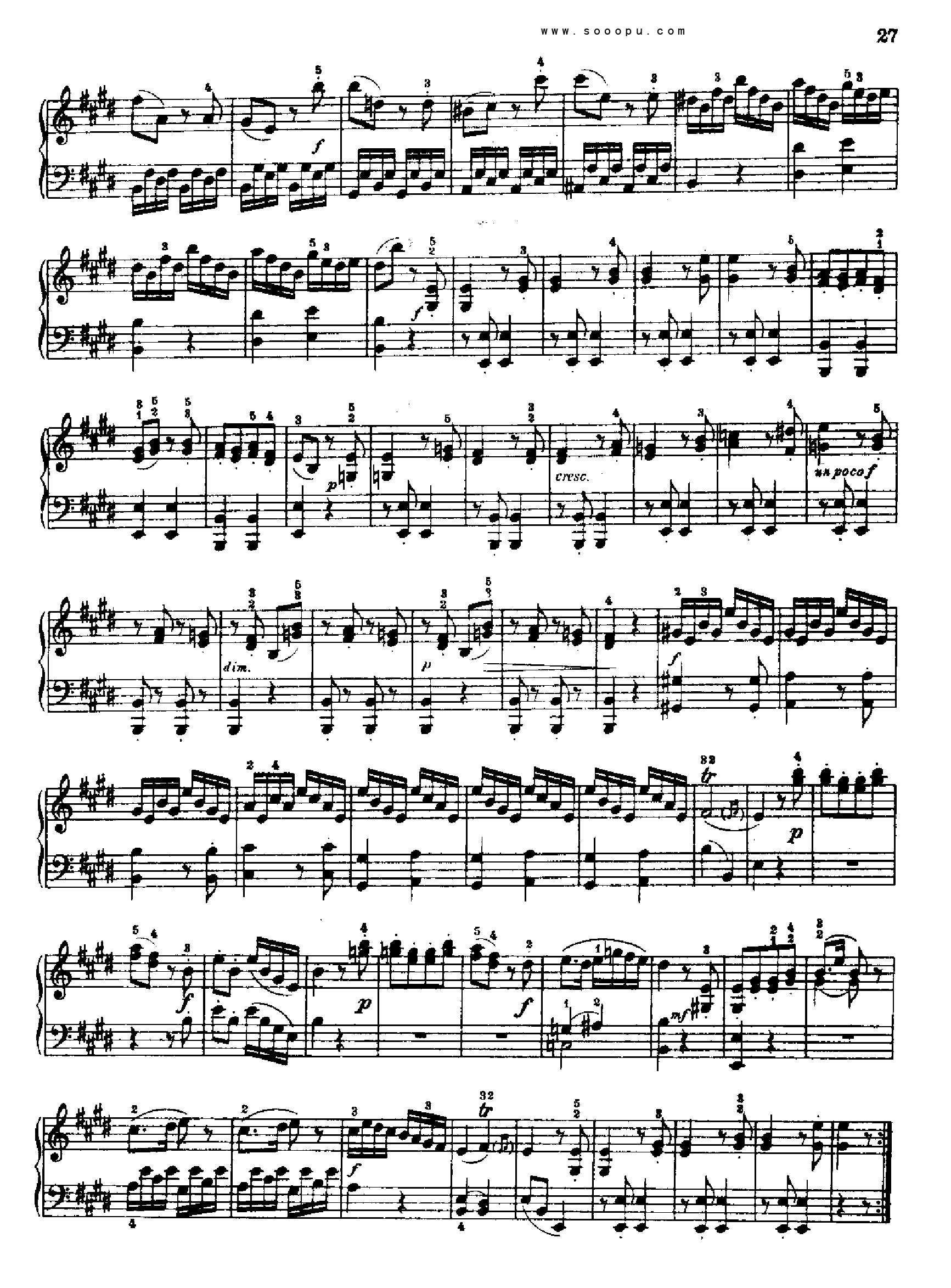 奏鸣曲三1767年出版 键盘类 钢琴钢琴曲谱（图6）
