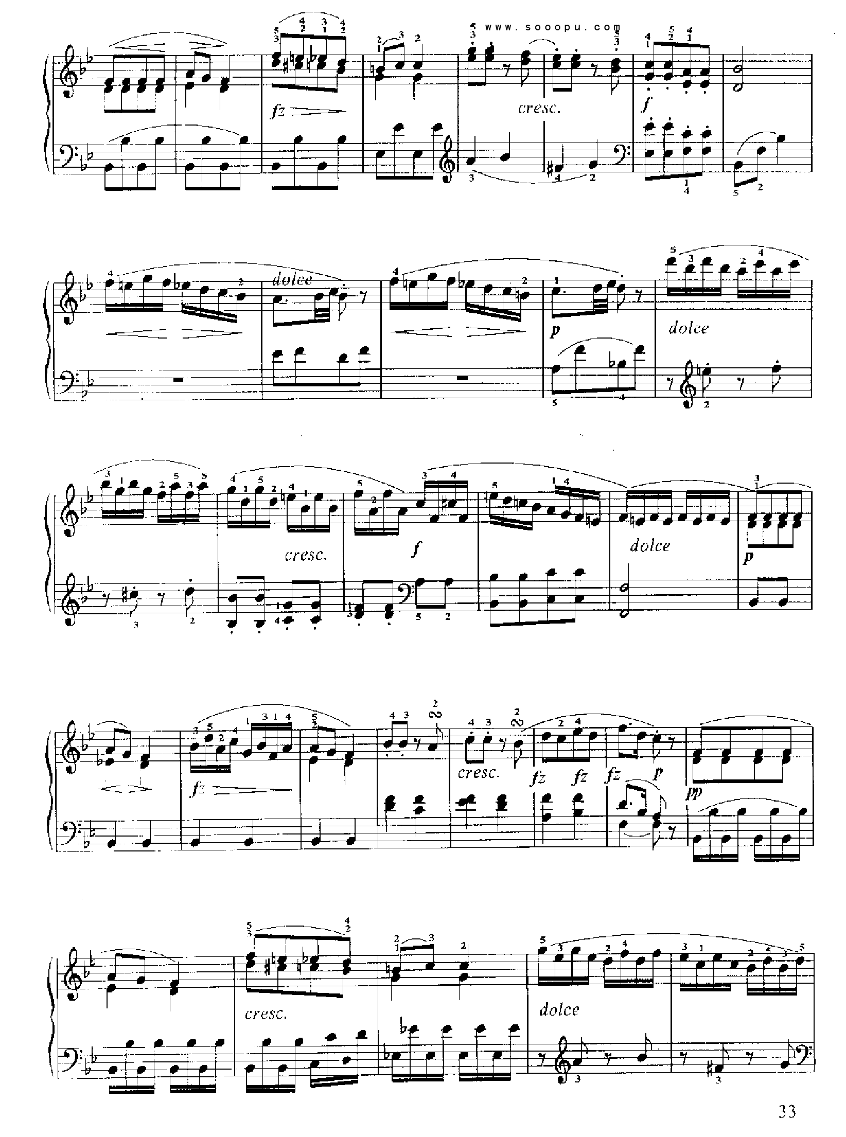 小奏鸣曲(Op.36 No.4) 键盘类 钢琴钢琴曲谱（图4）