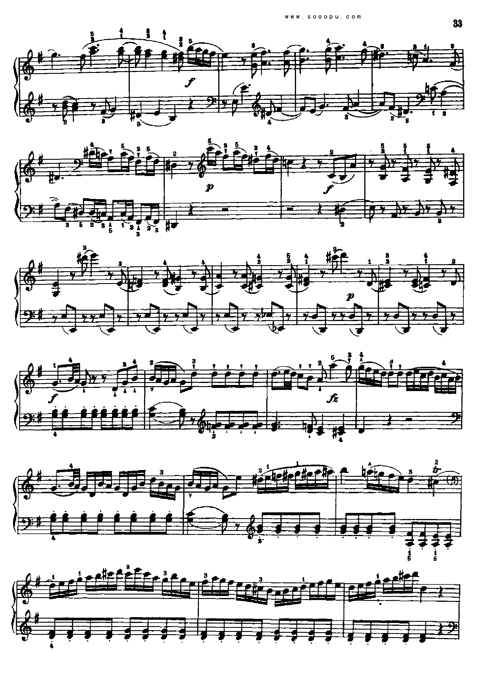 奏鸣曲四(献给埃斯特哈齐王妃)1784年出版 键盘类 钢琴钢琴曲谱（图6）