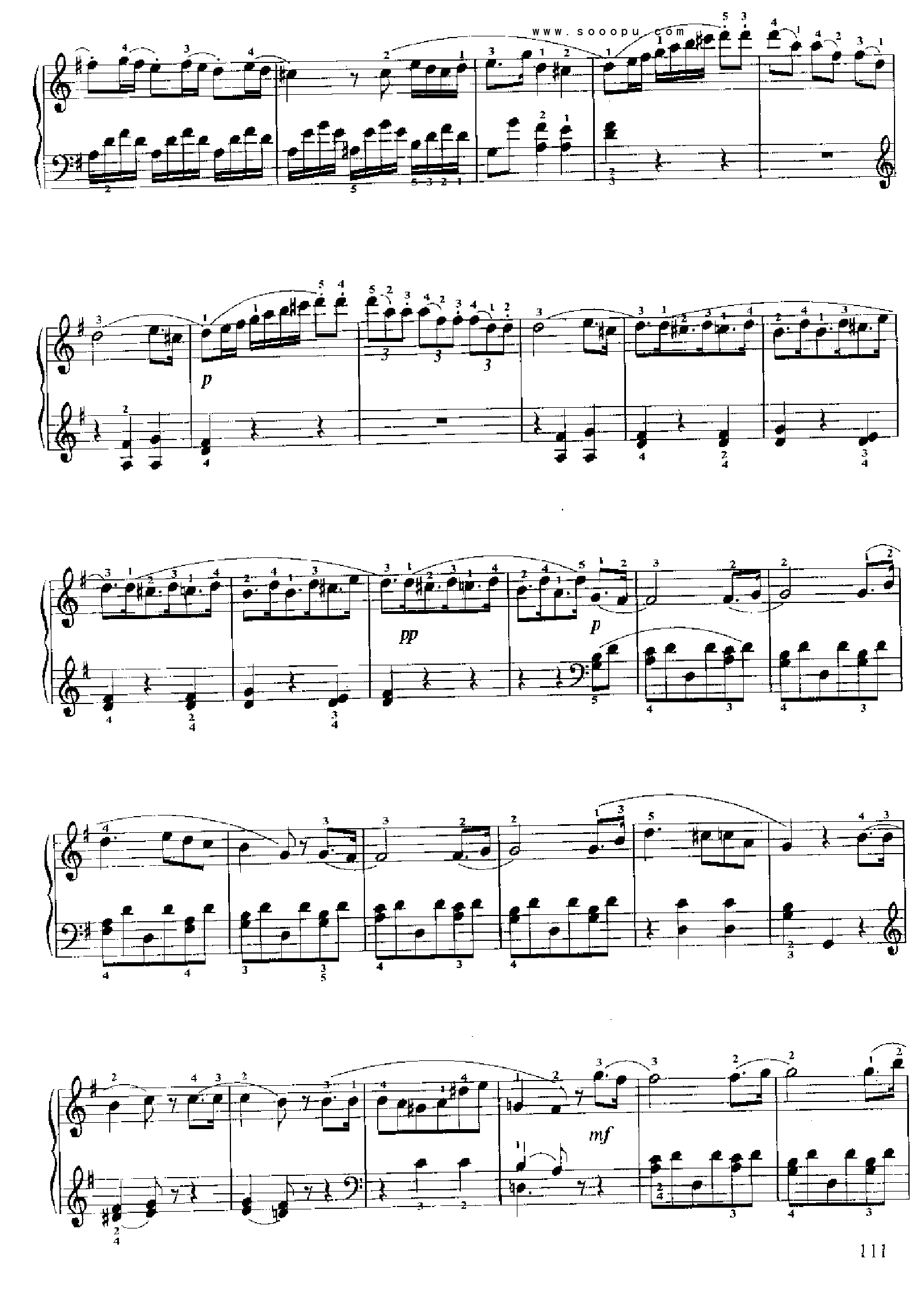 小奏鸣曲(Op.49 No.2) 键盘类 钢琴钢琴曲谱（图7）