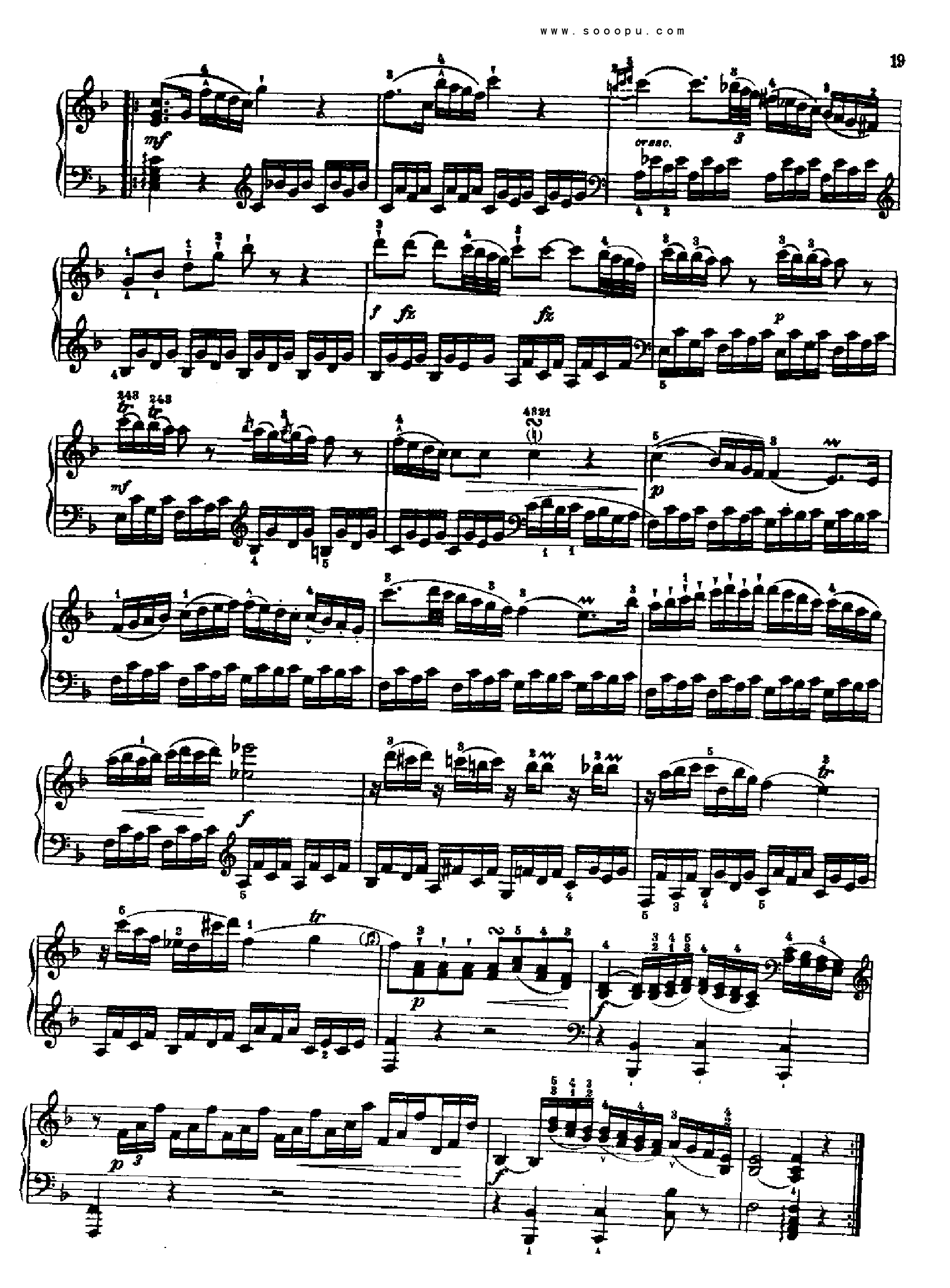 奏鸣曲二(献给奥恩布鲁格的姐妹们) 键盘类 钢琴钢琴曲谱（图8）