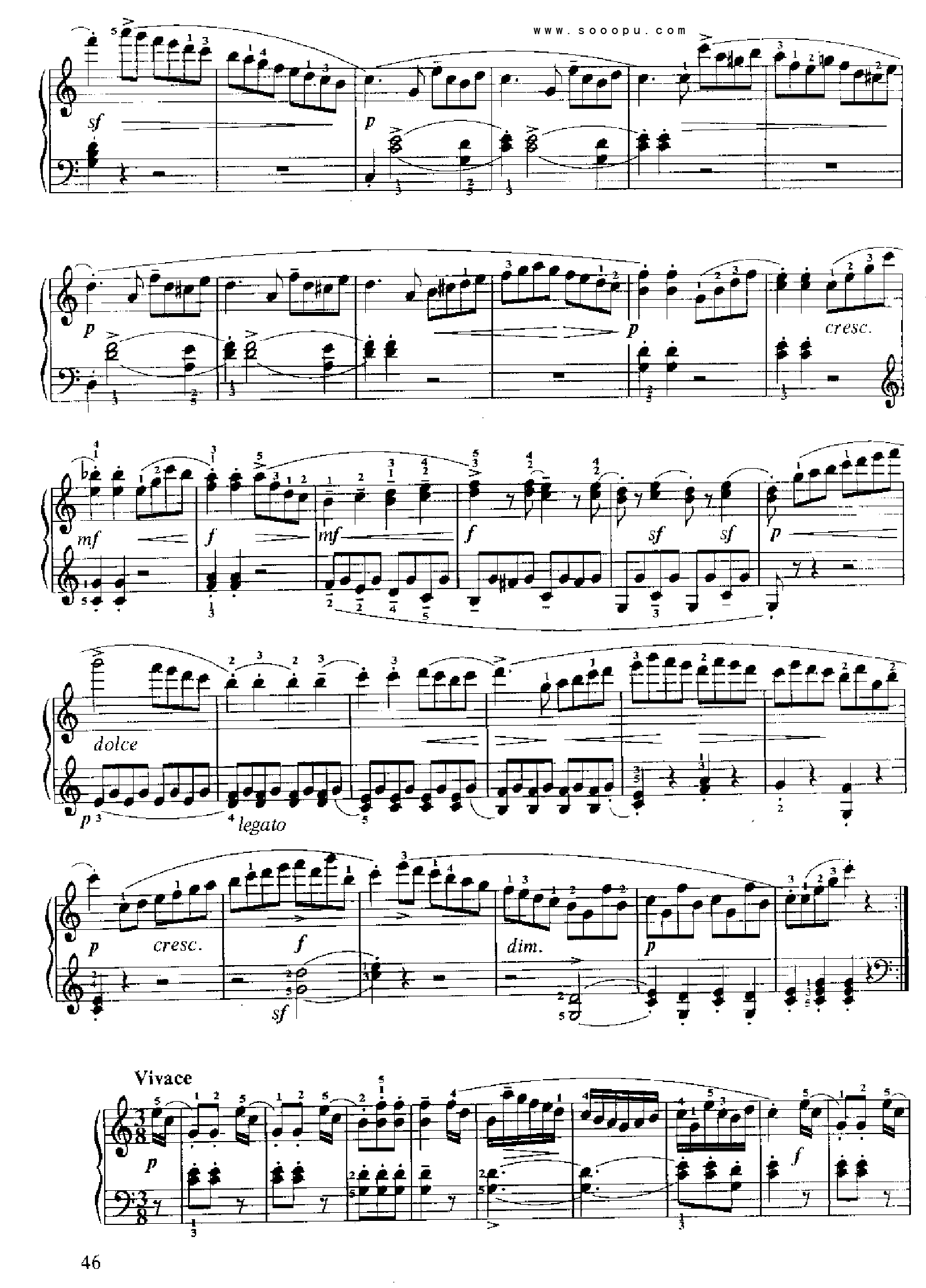 小奏鸣曲(Op.55 No.1) 键盘类 钢琴钢琴曲谱（图2）