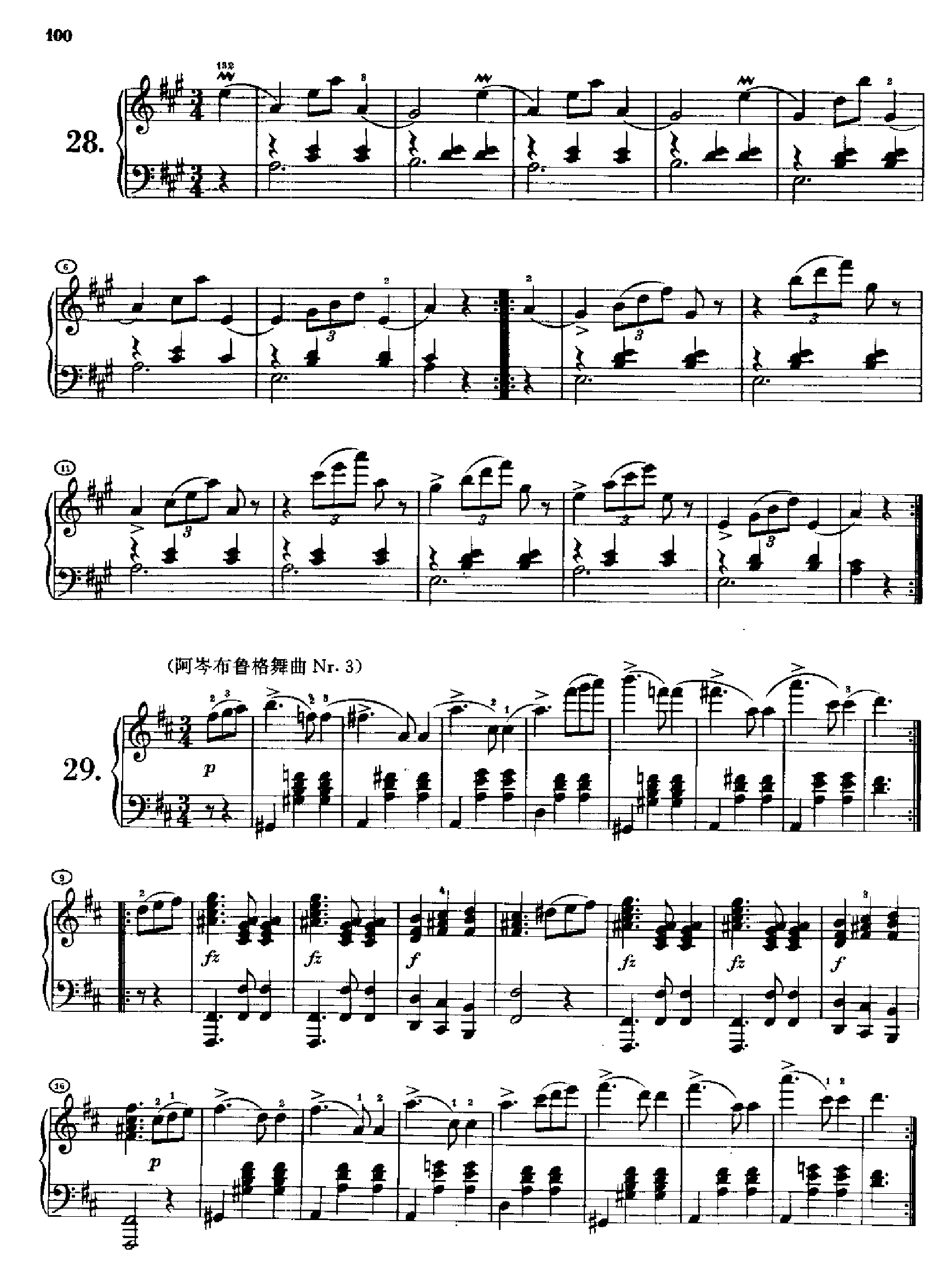 36首原创舞曲又名第一圆舞曲 Opus9.D365 键盘类 钢琴钢琴曲谱（图12）