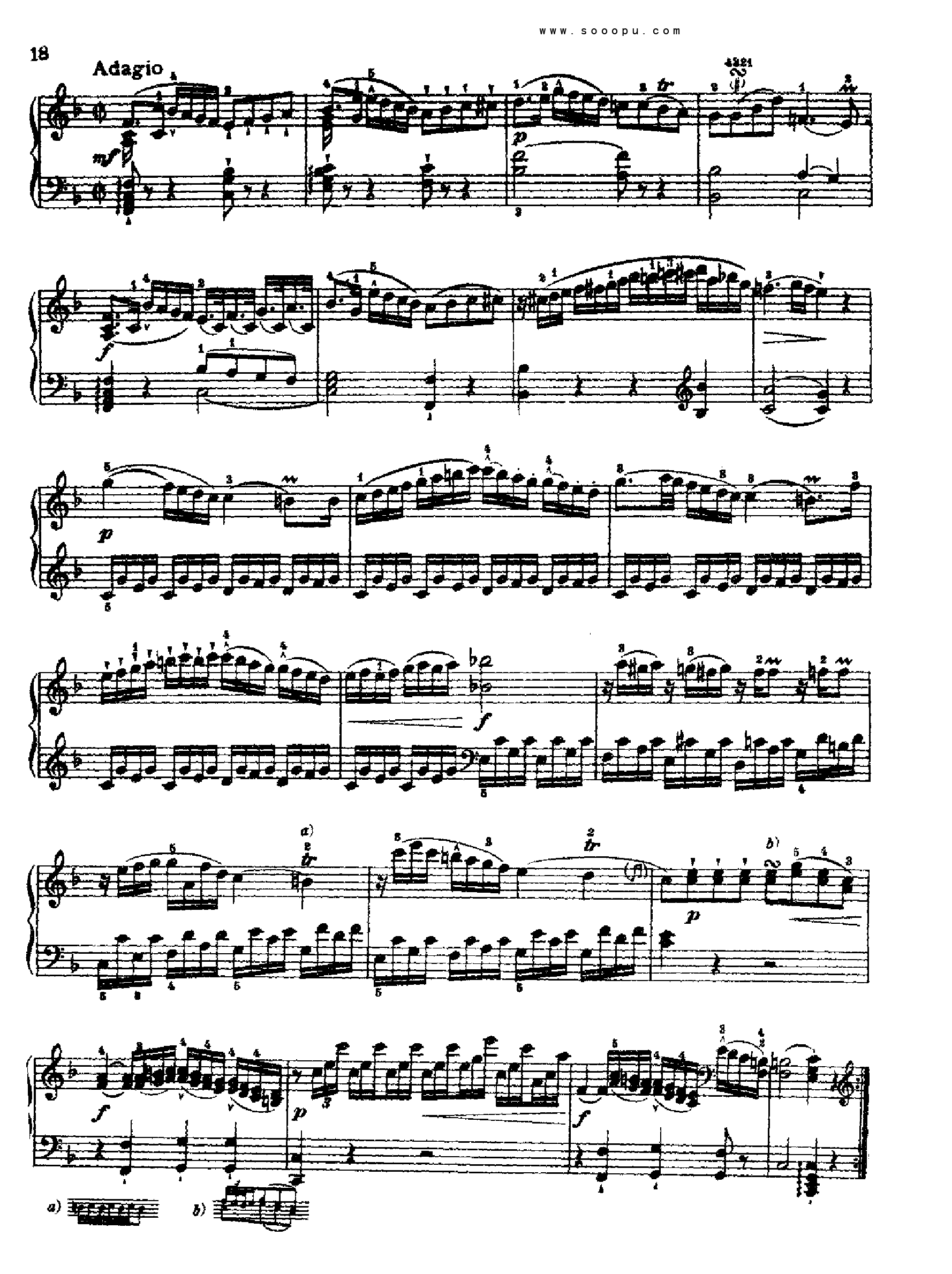 奏鸣曲二(献给奥恩布鲁格的姐妹们) 键盘类 钢琴钢琴曲谱（图7）