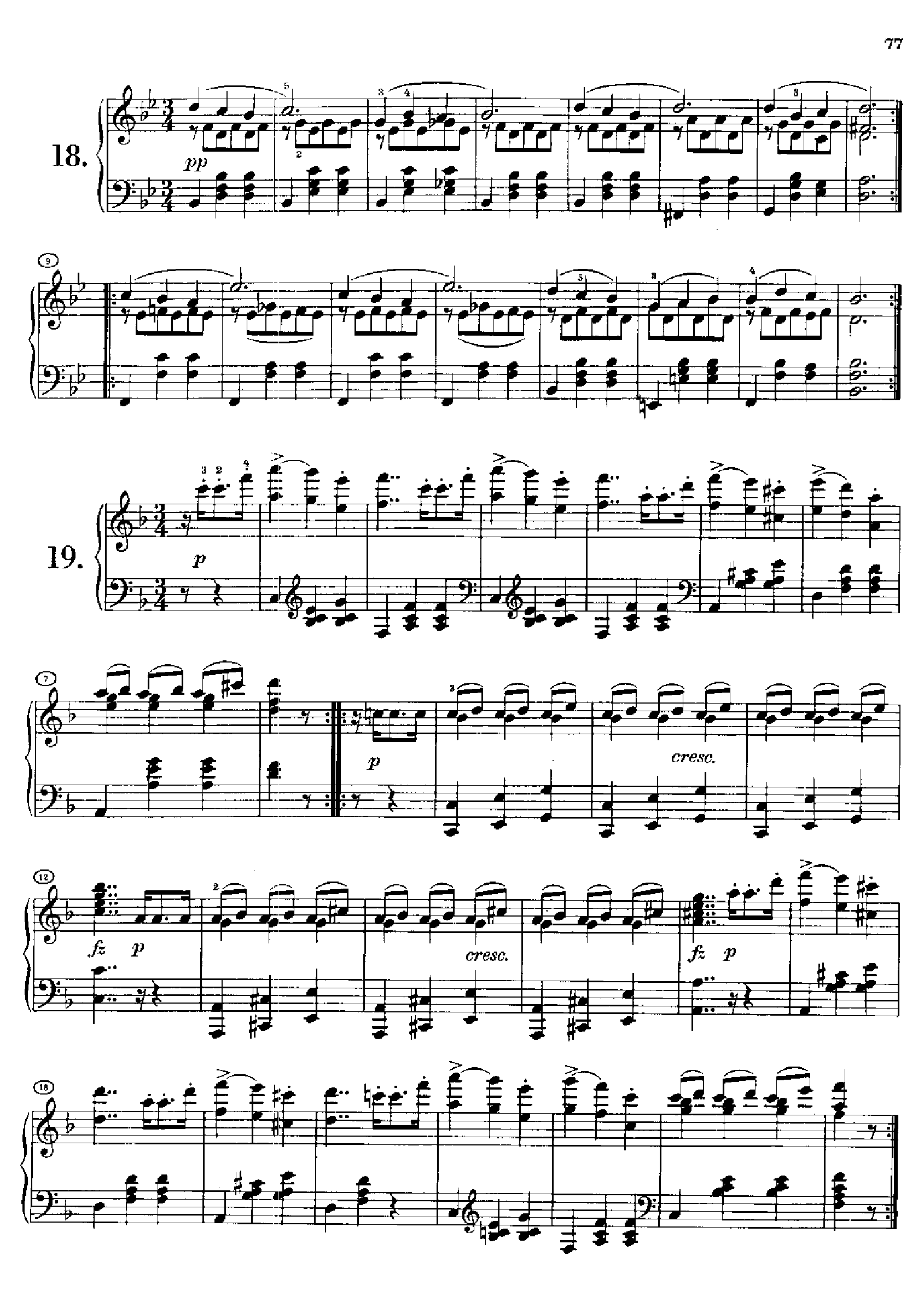 20首圆舞曲又名最后的圆舞曲opus127(身后出版).D146(1 键盘类 钢琴钢琴曲谱（图16）