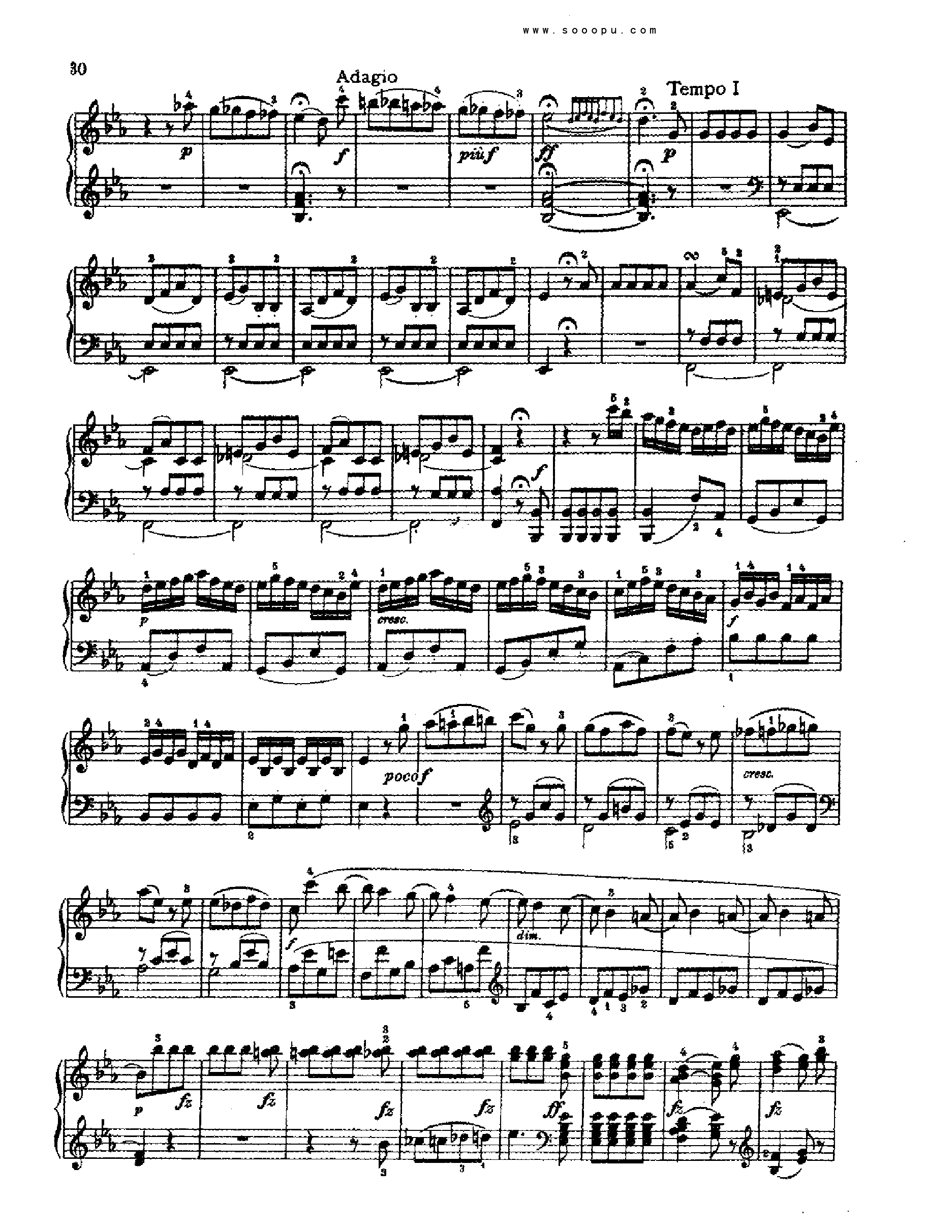 奏鸣曲十二(献给玛格达莲娜.冯.库尔茨贝格) 键盘类 钢琴钢琴曲谱（图16）