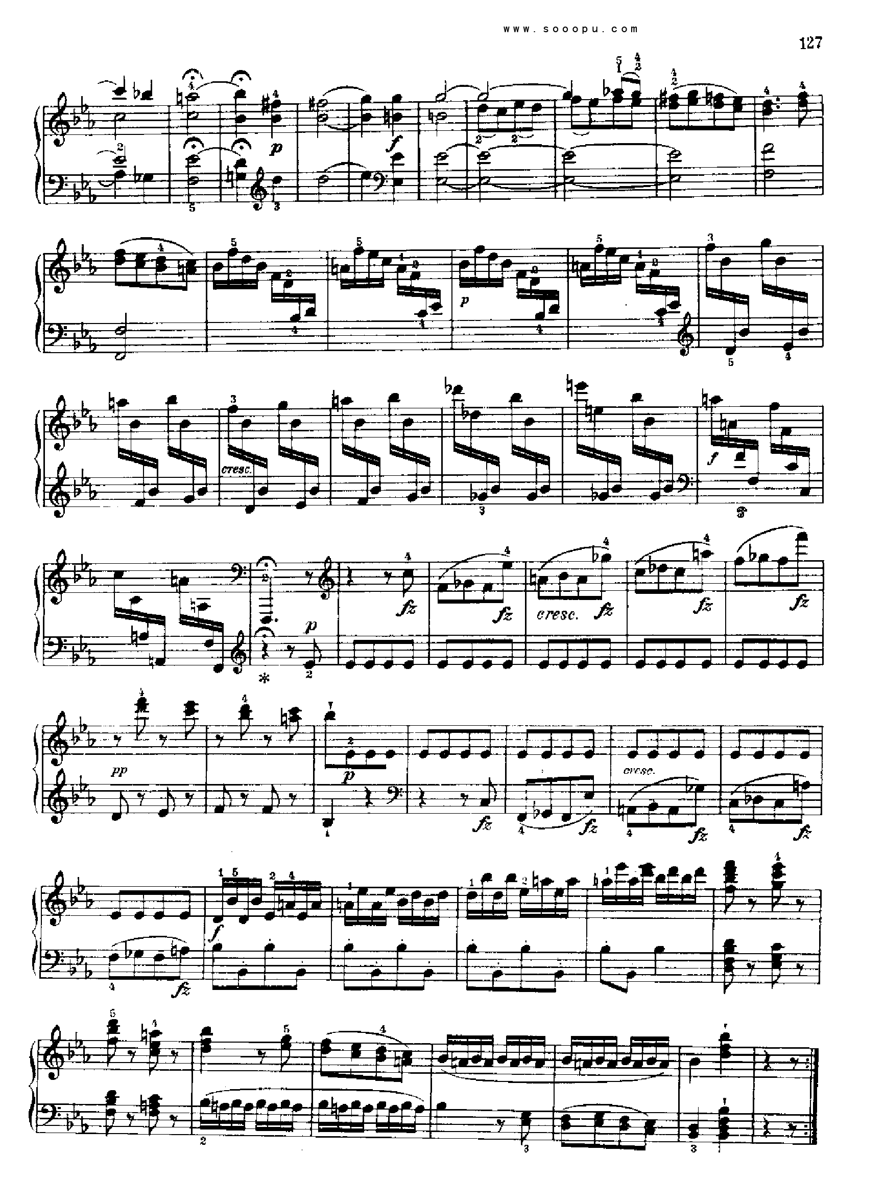 奏鸣曲十二(献给玛格达莲娜.冯.库尔茨贝格) 键盘类 钢琴钢琴曲谱（图13）