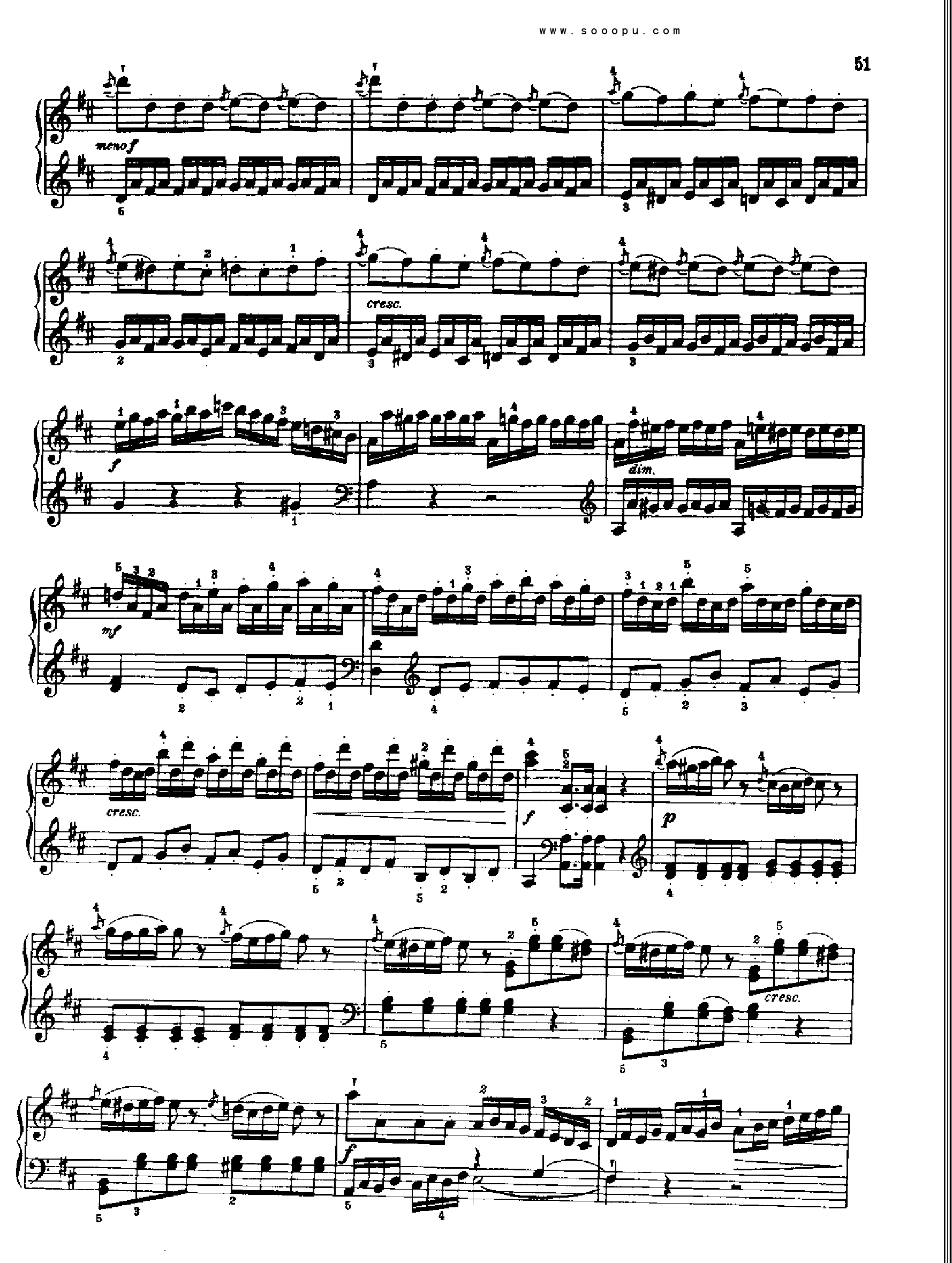 奏鸣曲六(献给奥恩布鲁格的姐妹们) 键盘类 钢琴钢琴曲谱（图4）