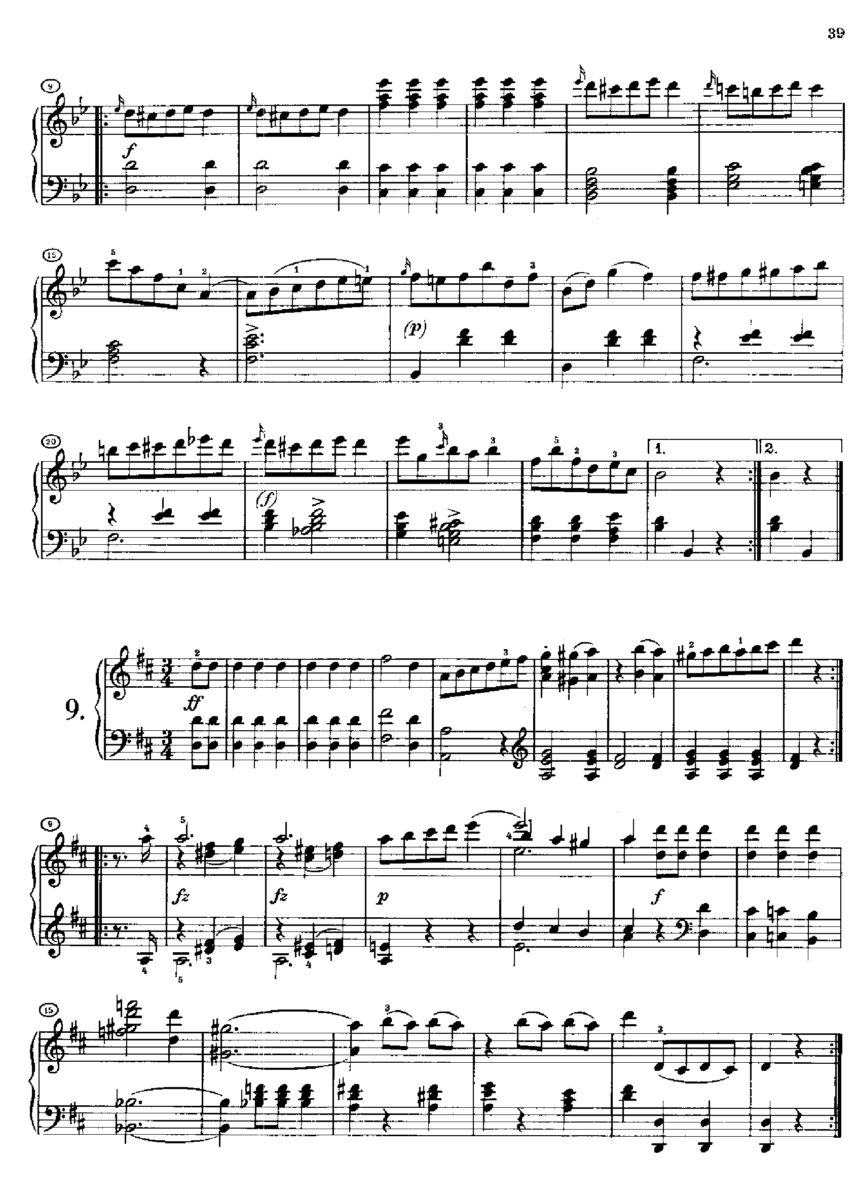 12首维也纳德意志舞曲(约1812年创作) 键盘类 钢琴钢琴曲谱（图6）