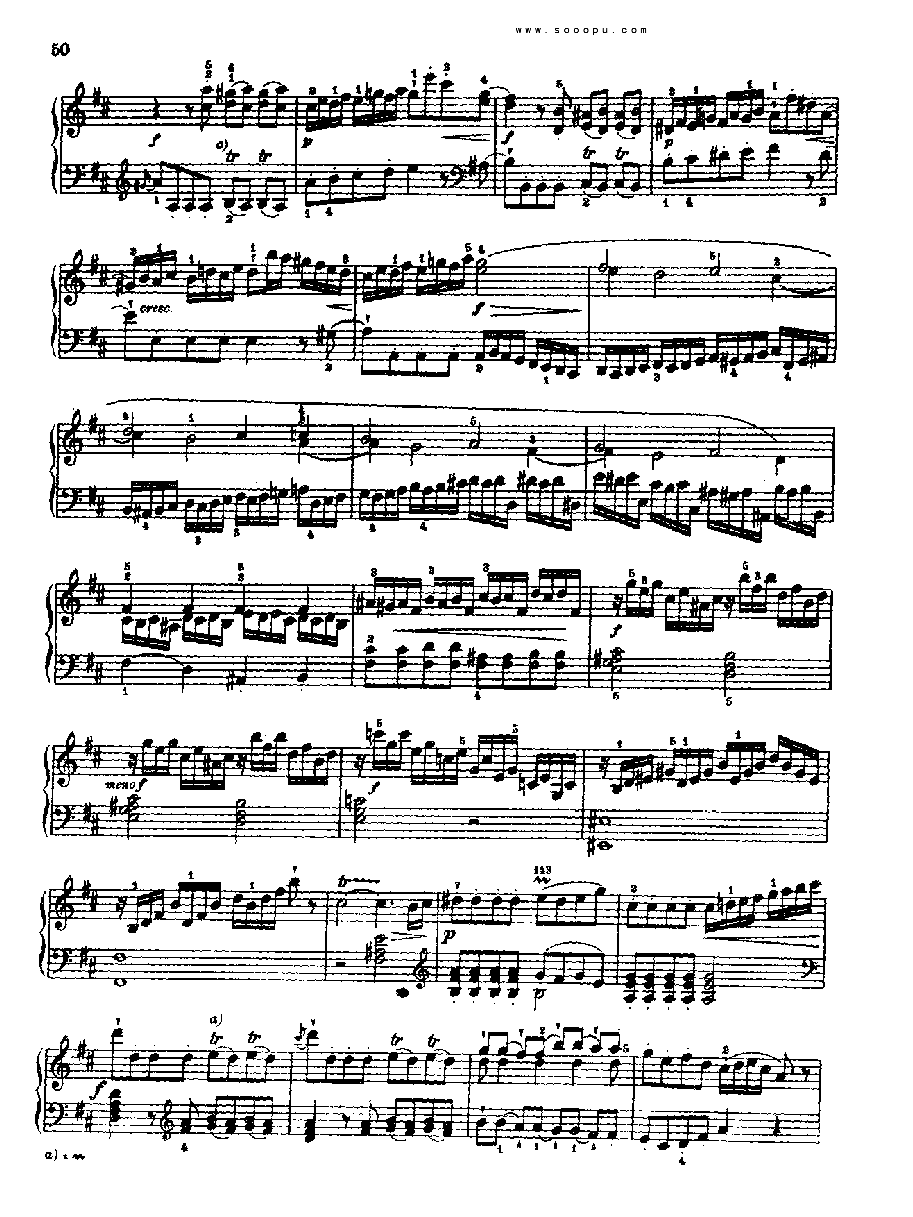 奏鸣曲六(献给奥恩布鲁格的姐妹们) 键盘类 钢琴钢琴曲谱（图3）