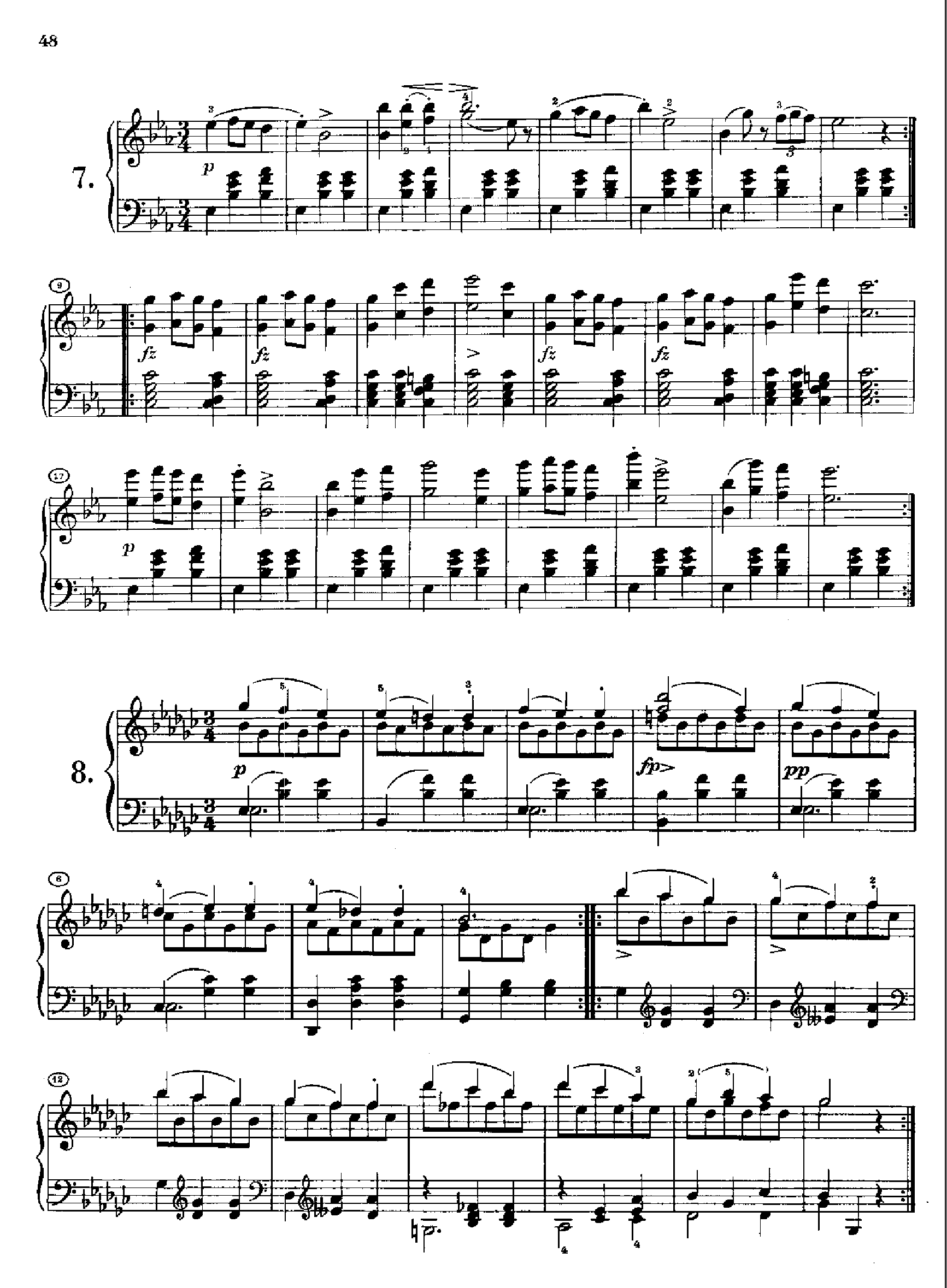 12首圆舞曲Opus18.D145 键盘类 钢琴钢琴曲谱（图5）