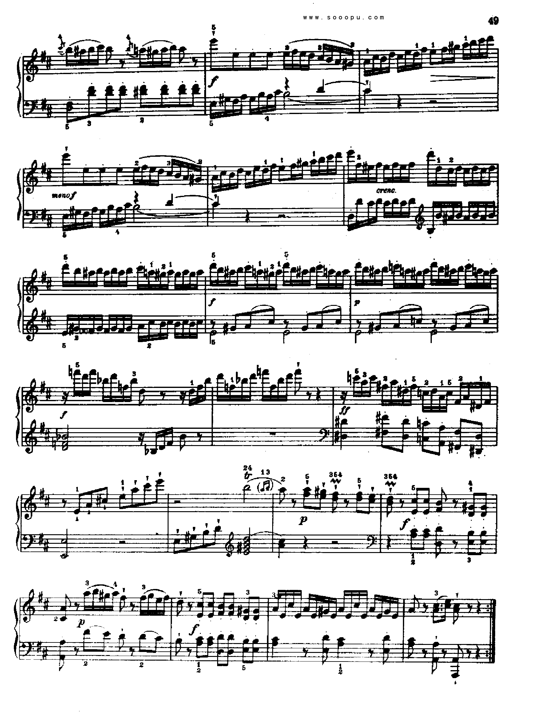 奏鸣曲六(献给奥恩布鲁格的姐妹们) 键盘类 钢琴钢琴曲谱（图2）