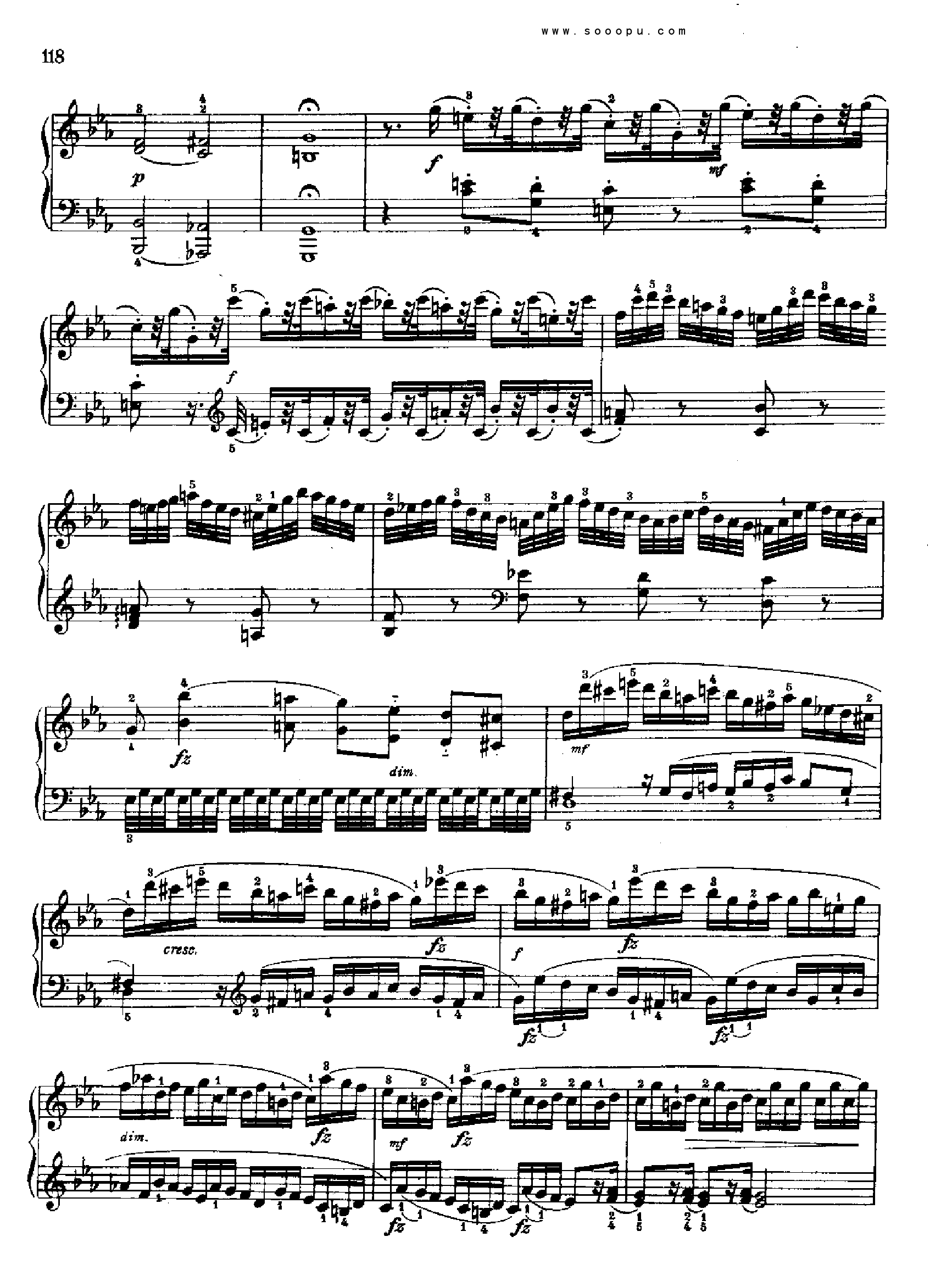 奏鸣曲十二(献给玛格达莲娜.冯.库尔茨贝格) 键盘类 钢琴钢琴曲谱（图4）