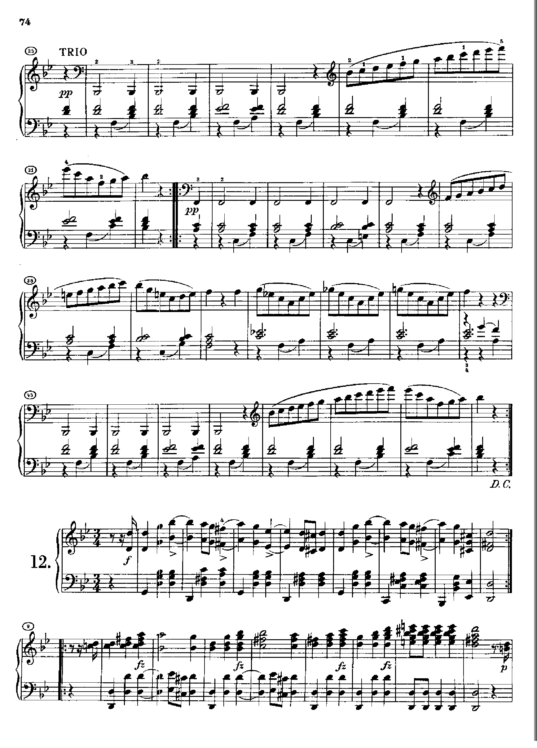 20首圆舞曲又名最后的圆舞曲opus127(身后出版).D146(1 键盘类 钢琴钢琴曲谱（图13）