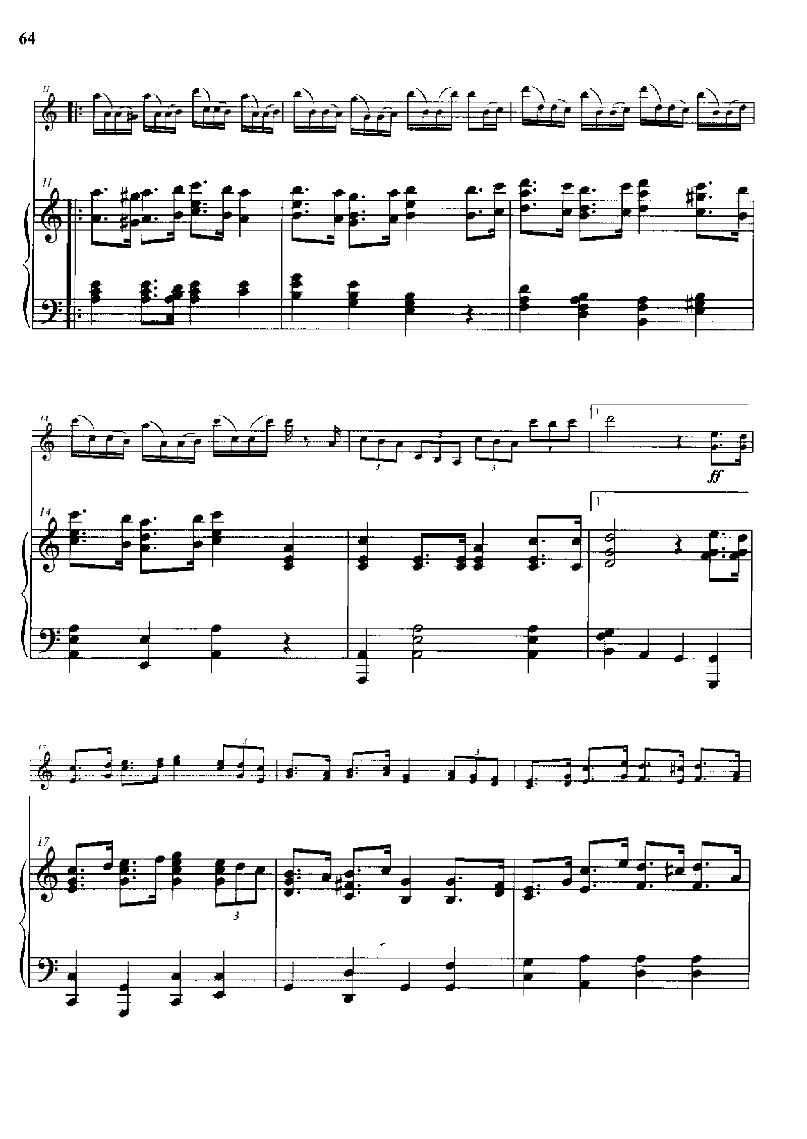 民众之声(钢伴谱) 弦乐类 小提琴钢琴曲谱（图2）