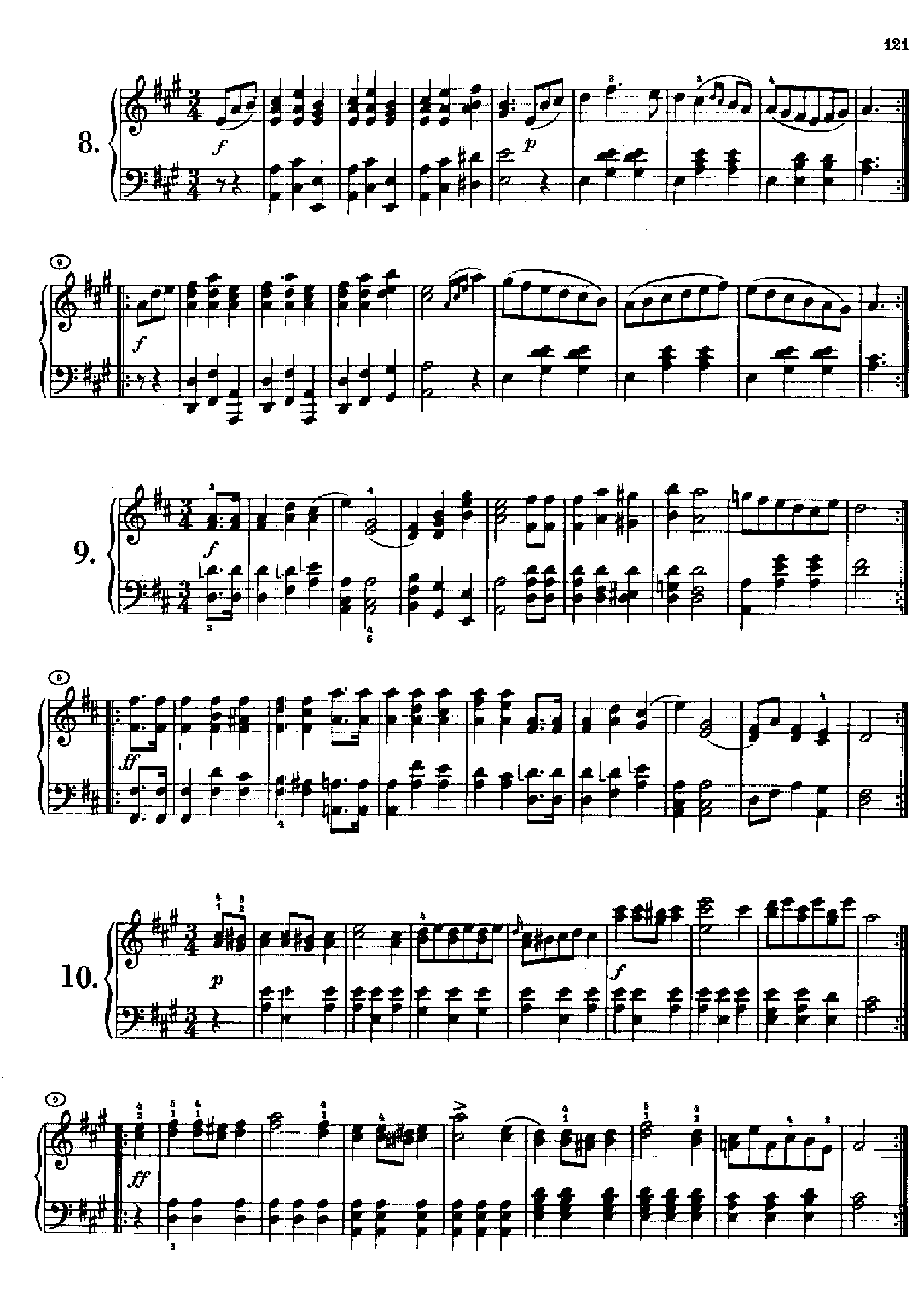 12首德意志舞曲D420 键盘类 钢琴钢琴曲谱（图4）