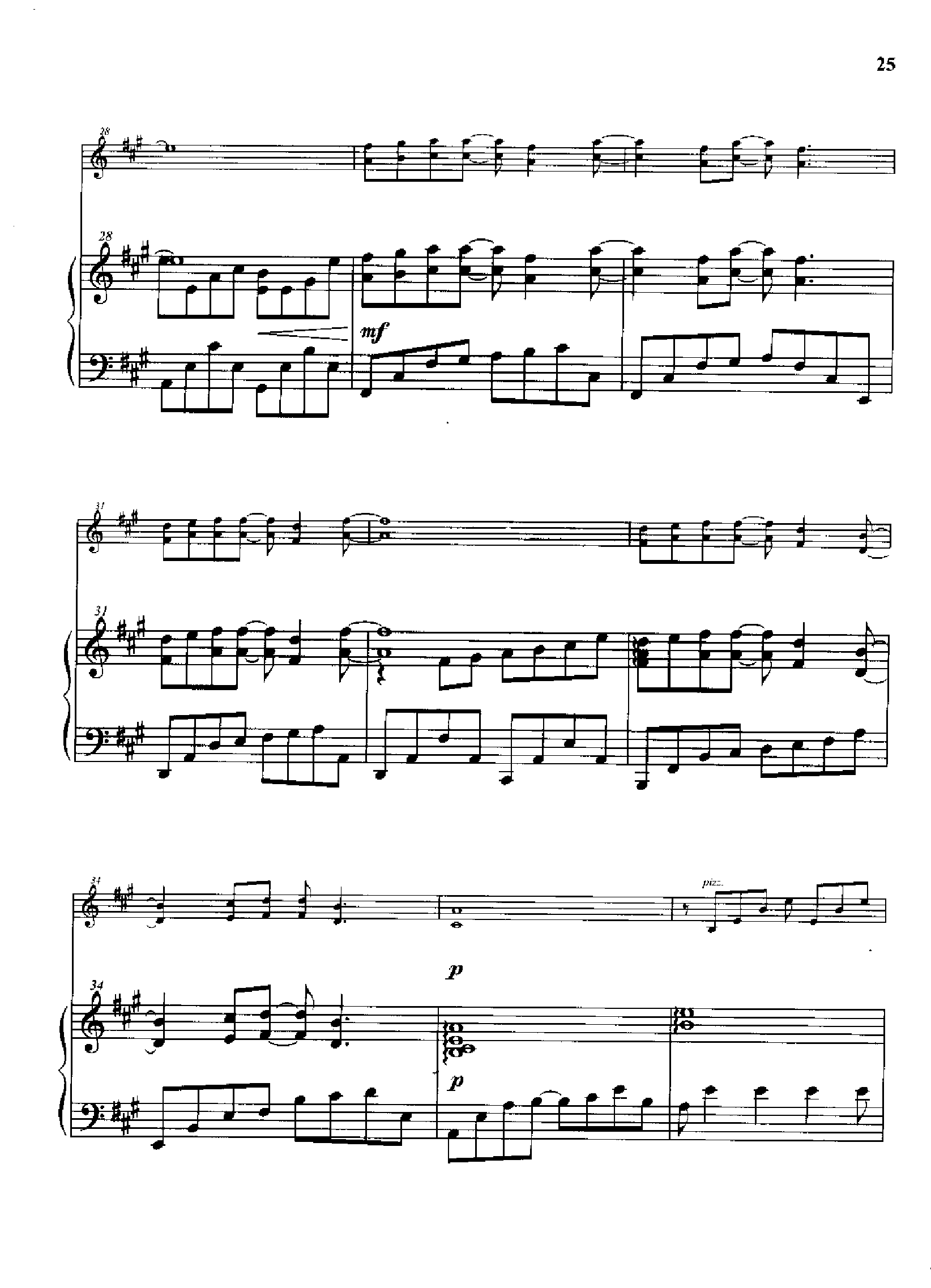 飘飞的羽毛(钢伴谱) 弦乐类 小提琴钢琴曲谱（图4）