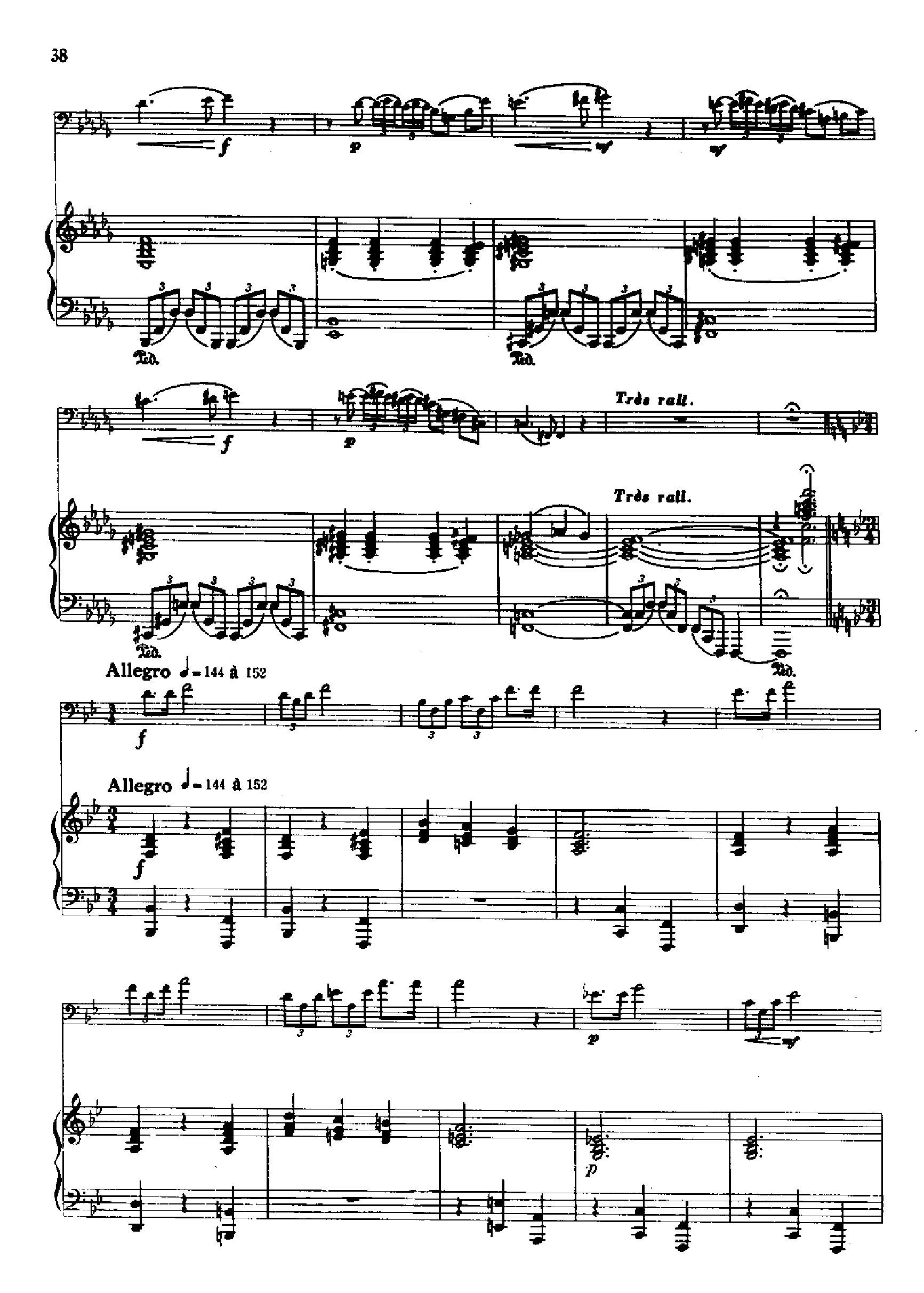 行板与快板(钢伴) 管乐类 长号钢琴曲谱（图4）