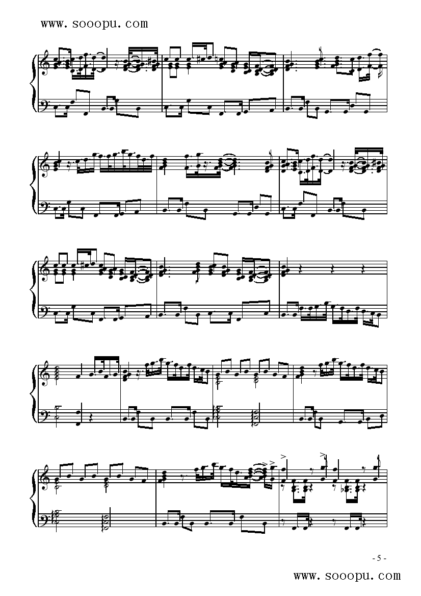 甜蜜蜜 键盘类 钢琴钢琴曲谱（图3）