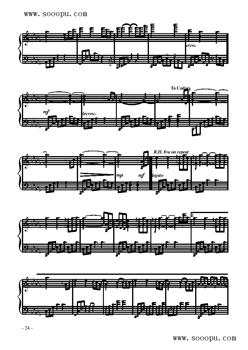 唯一的记忆 键盘类 钢琴钢琴曲谱（图3）