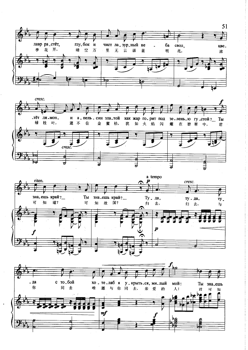 迷娘之歌(钢伴) 歌曲类 钢琴伴奏谱钢琴曲谱（图2）