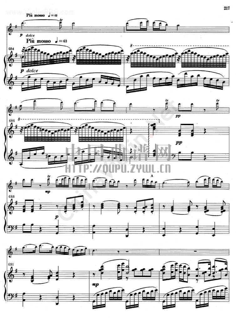 《梁山泊与祝英台小提琴协奏曲》钢琴伴奏曲谱(一)钢琴曲谱（图34）