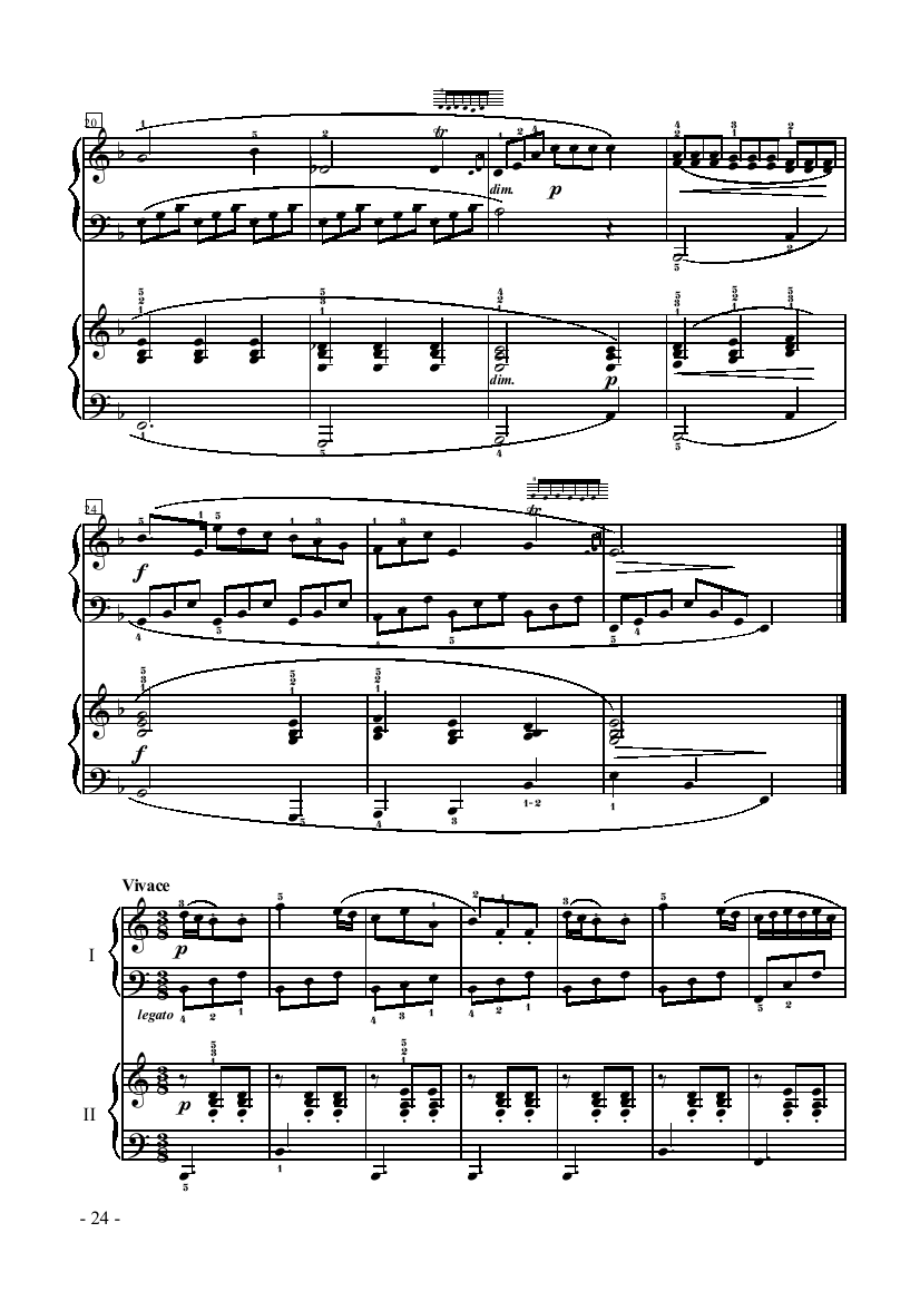 小奏鸣曲-双钢琴 键盘类 钢琴钢琴曲谱（图6）