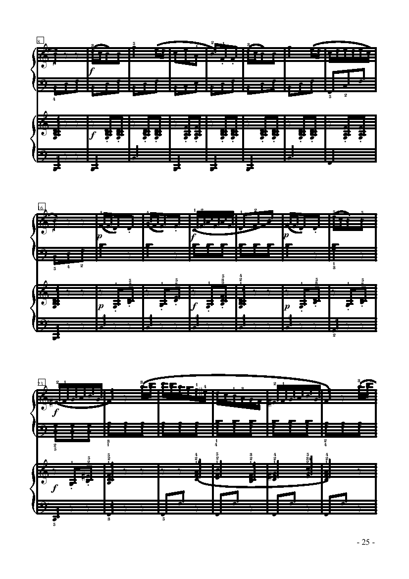 小奏鸣曲-双钢琴 键盘类 钢琴钢琴曲谱（图7）