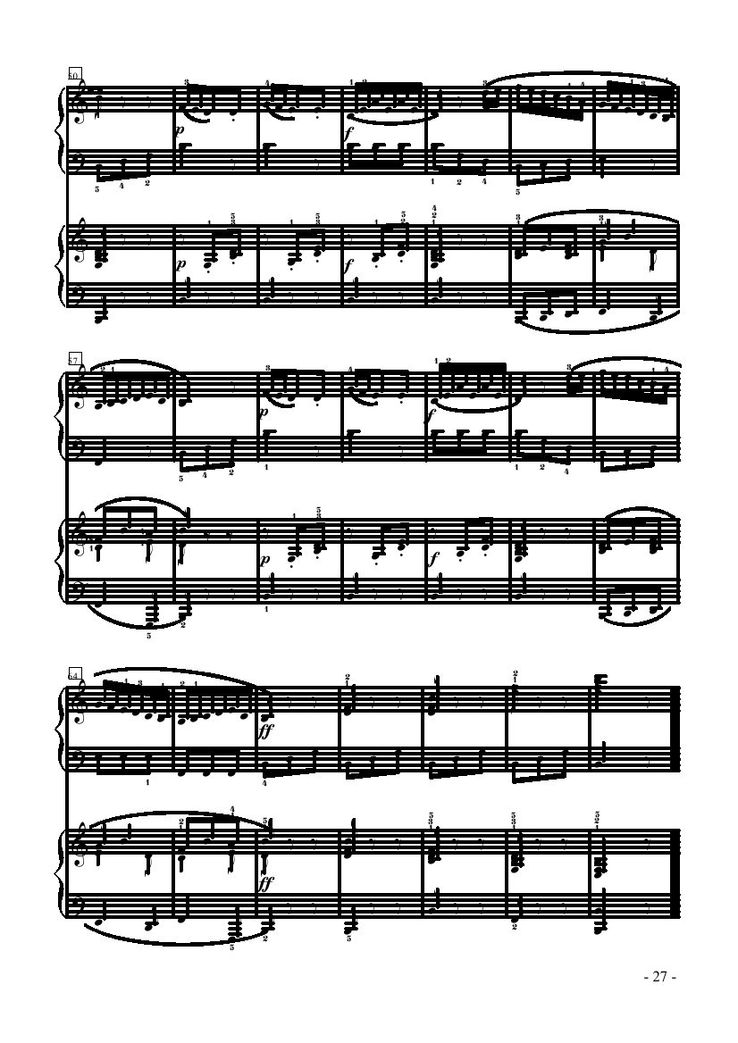 小奏鸣曲-双钢琴 键盘类 钢琴钢琴曲谱（图9）