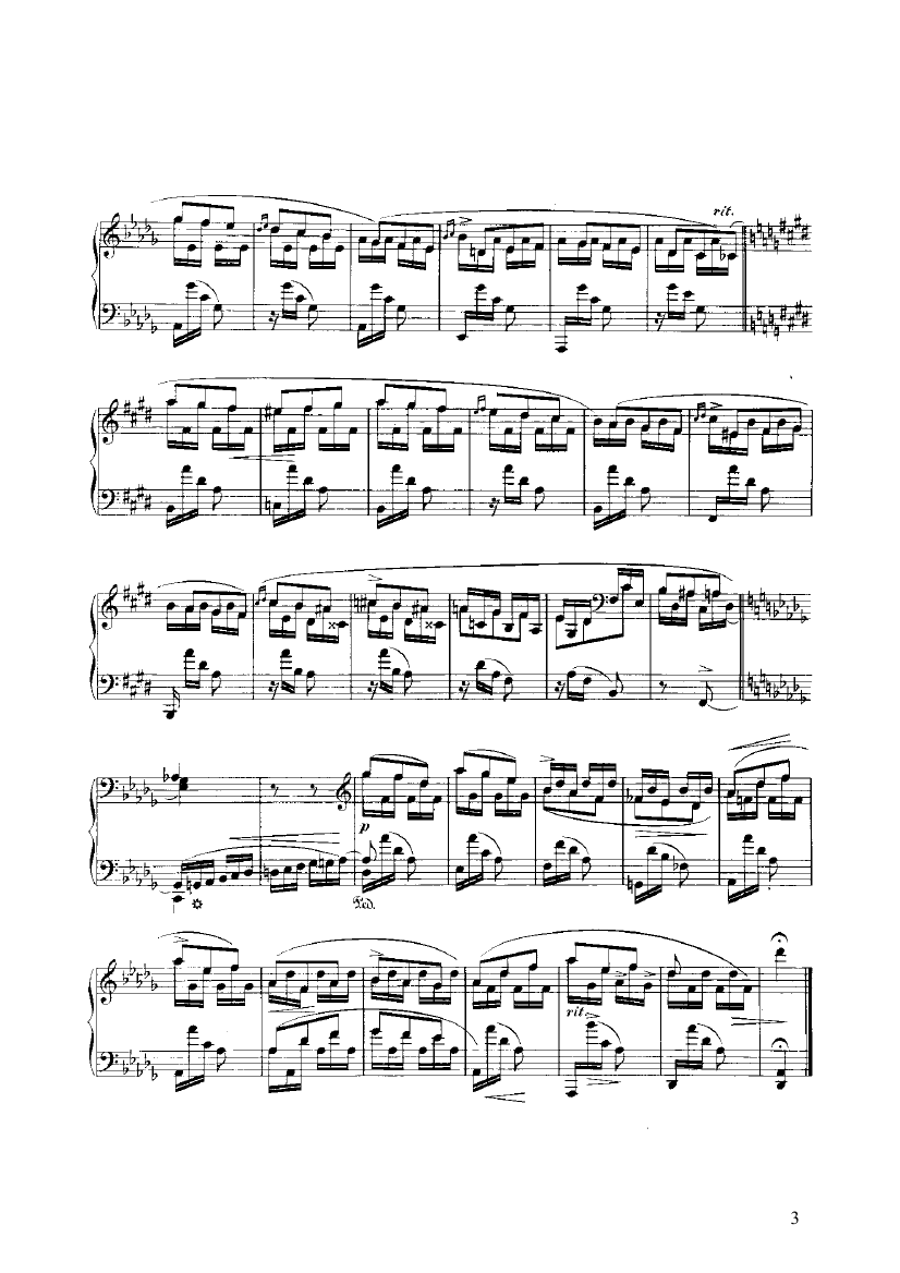 晚上 键盘类 钢琴钢琴曲谱（图3）