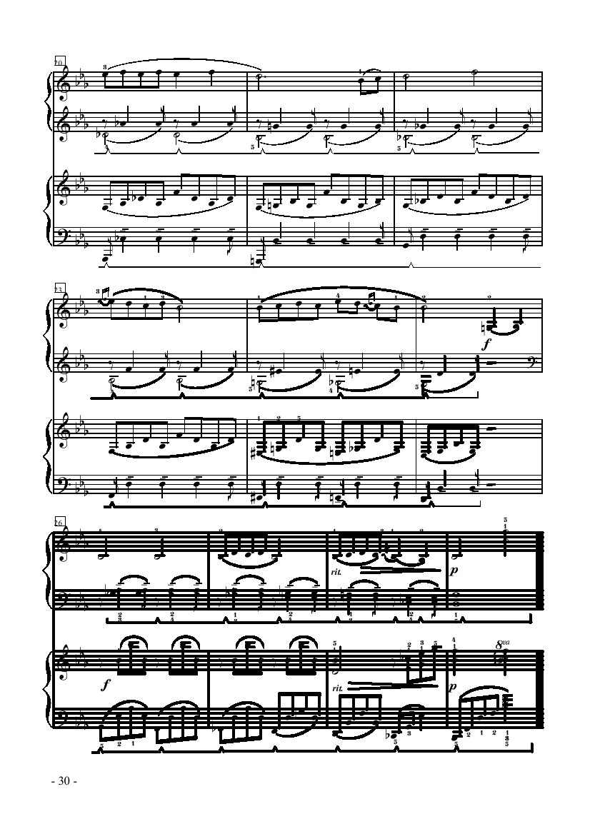 伊万歌唱—双钢琴 键盘类 钢琴钢琴曲谱（图3）