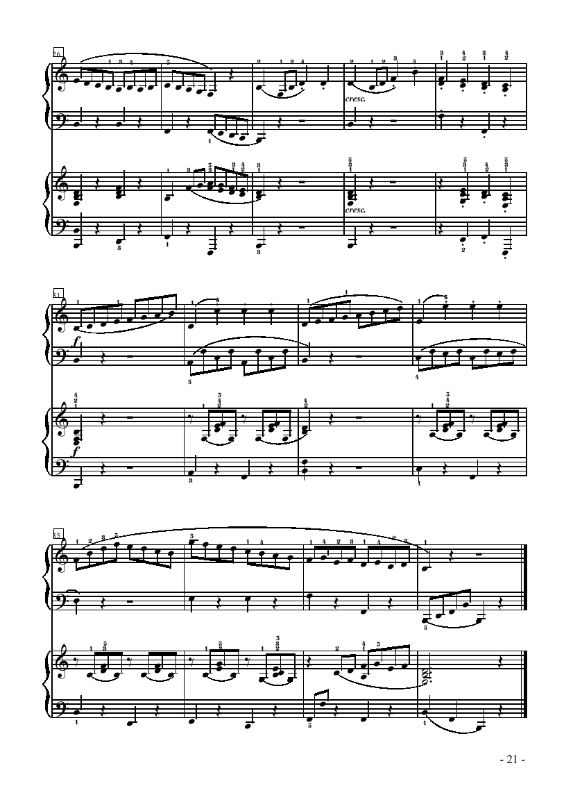 小奏鸣曲-双钢琴 键盘类 钢琴钢琴曲谱（图3）