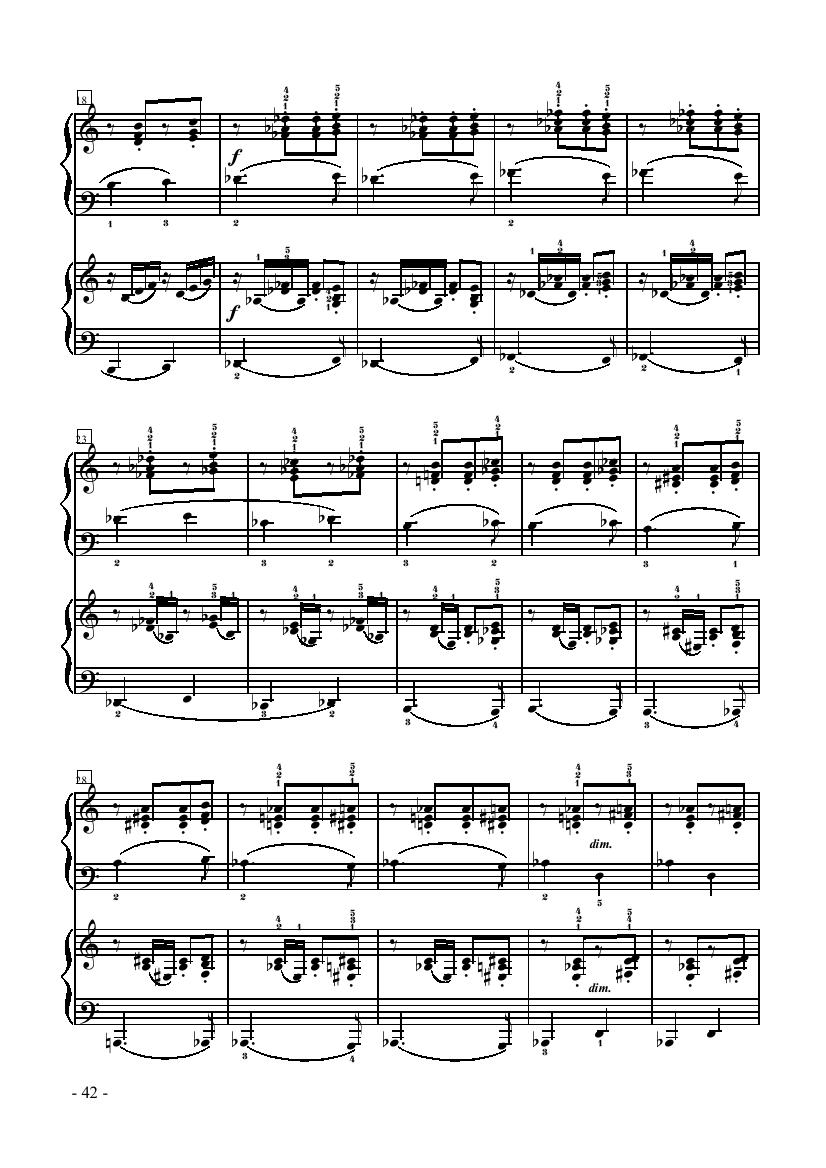 小托卡塔-双钢琴 键盘类 钢琴钢琴曲谱（图2）