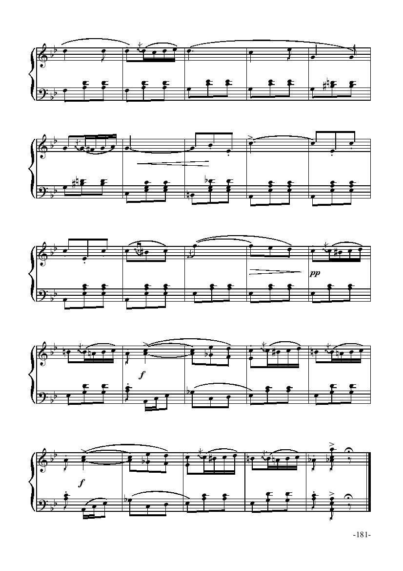 饮酒歌 键盘类 钢琴钢琴曲谱（图2）