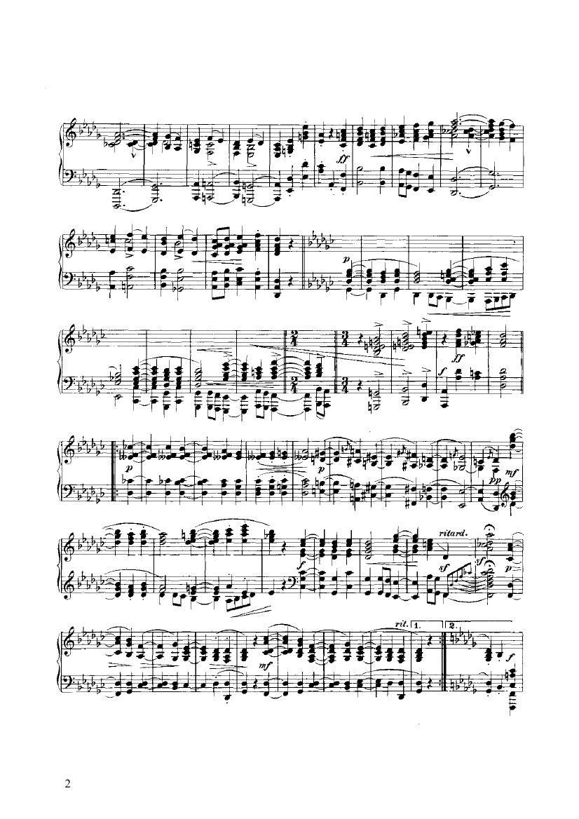 奇想 键盘类 钢琴钢琴曲谱（图2）