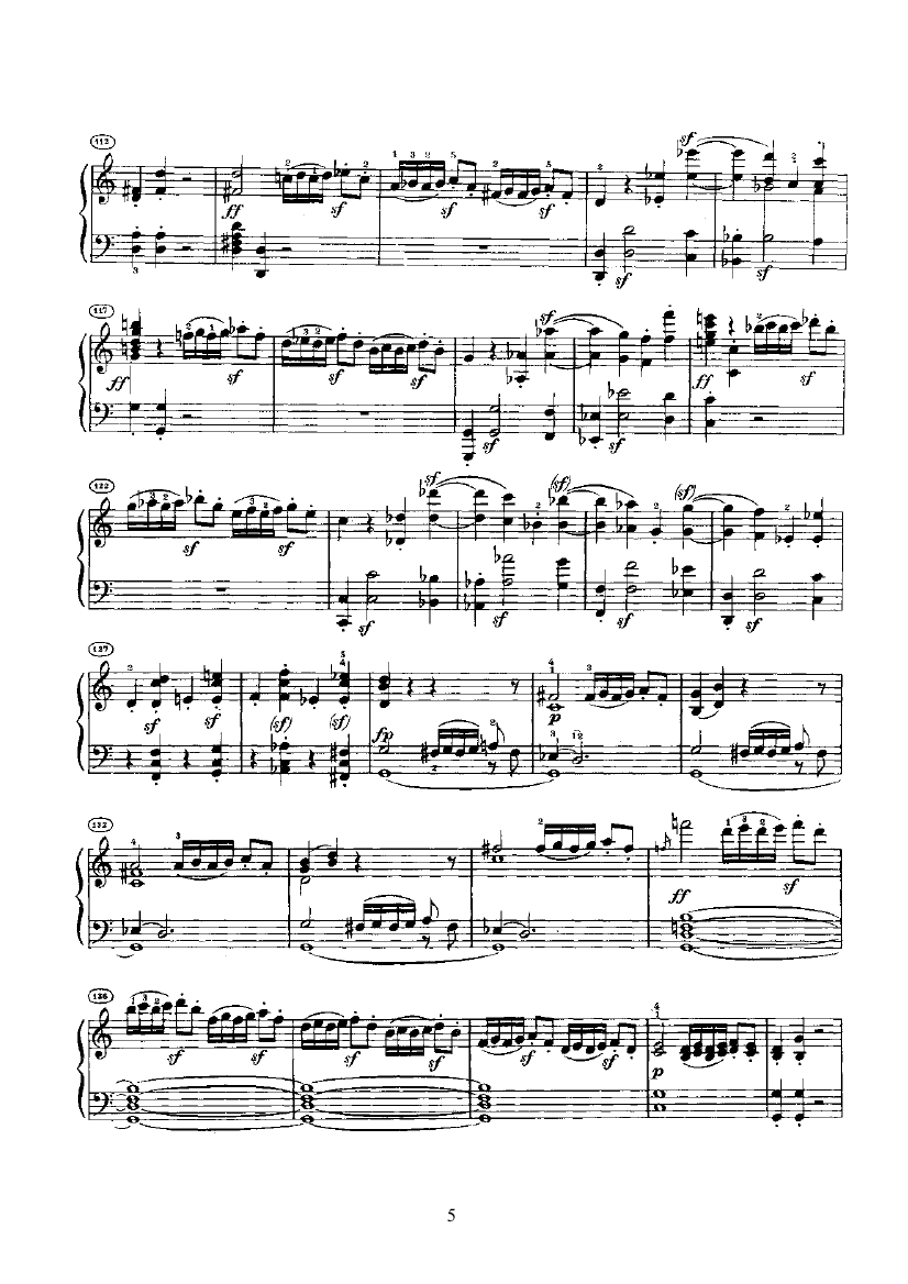 奏鸣曲(Opus2 Nr.3) 键盘类 钢琴钢琴曲谱（图5）